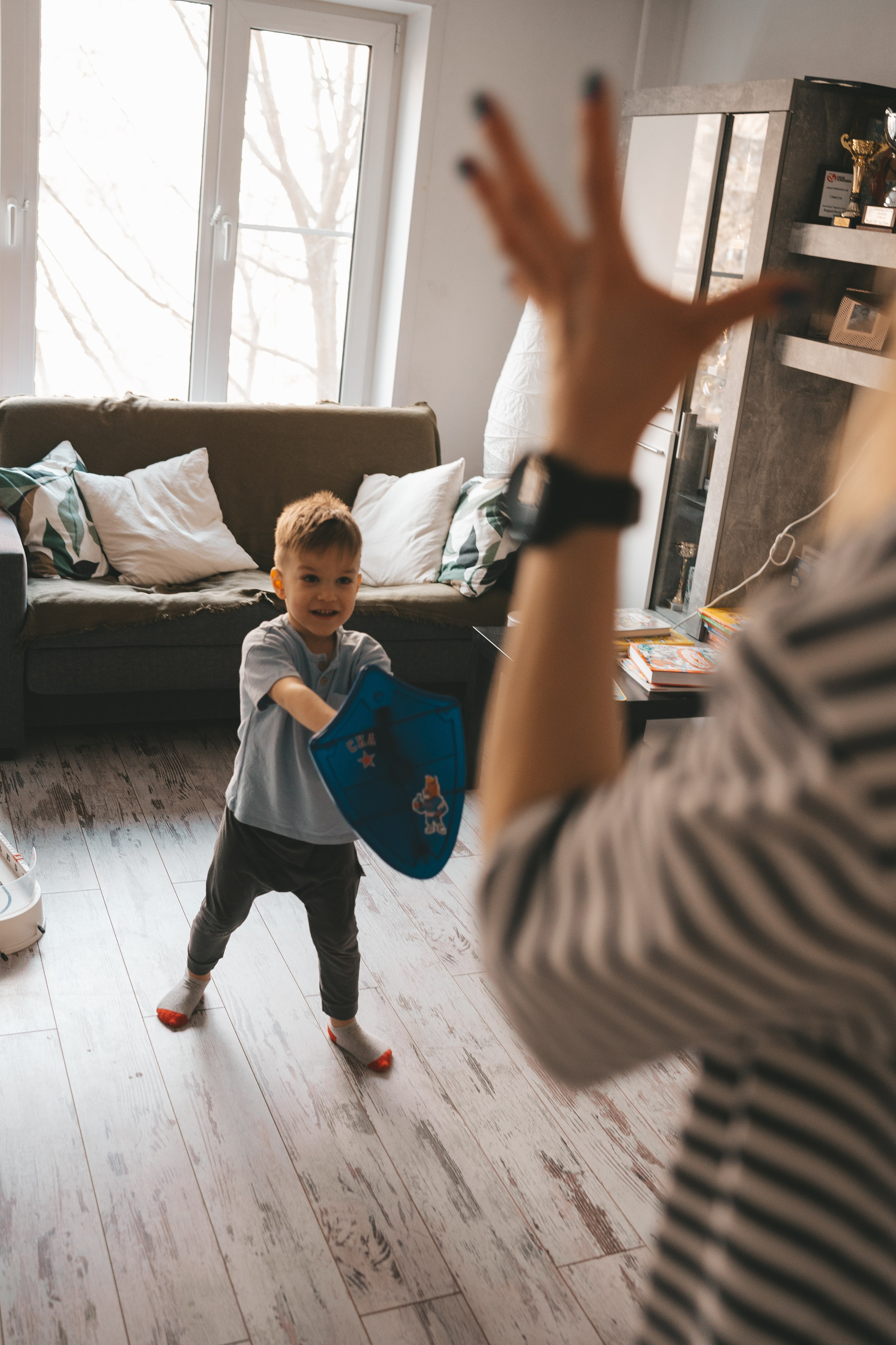 Домашняя семейная съемка: мама и сын. Фотограф Екатерина Канчалаба