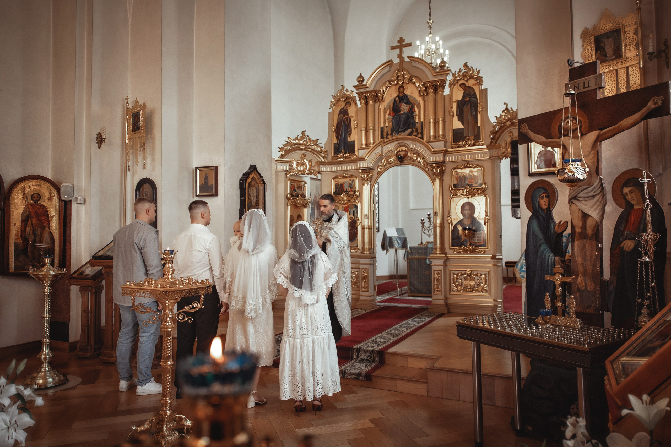 Таинство Крещения Филиппа. Свято-Екатерининский собор г. Краснодар. Фотограф на Крещение и Венчание Краснодарский край — Гранкина Юлия