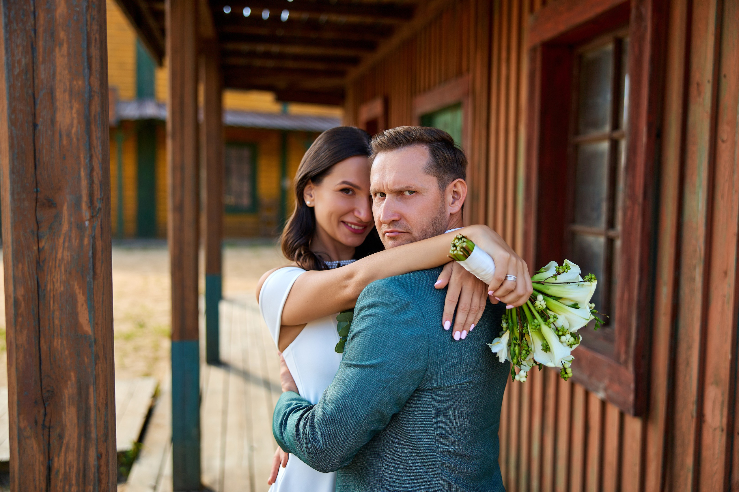 Свадебная фотосессия в Кинопарке Москино. Свадебный фотограф Сергей Колбинский