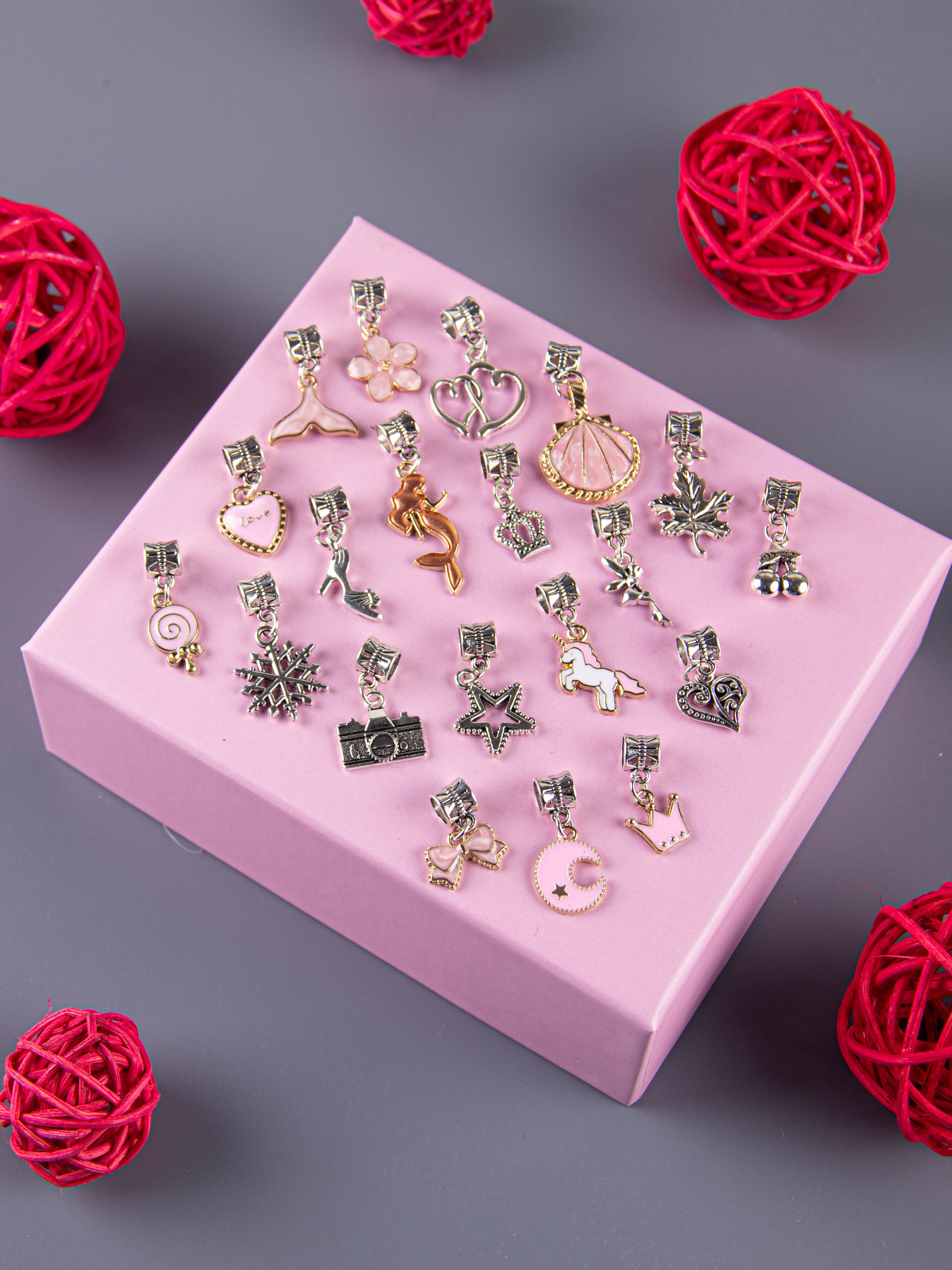 Наборы по созданию браслетов (розовый). «Матрица»