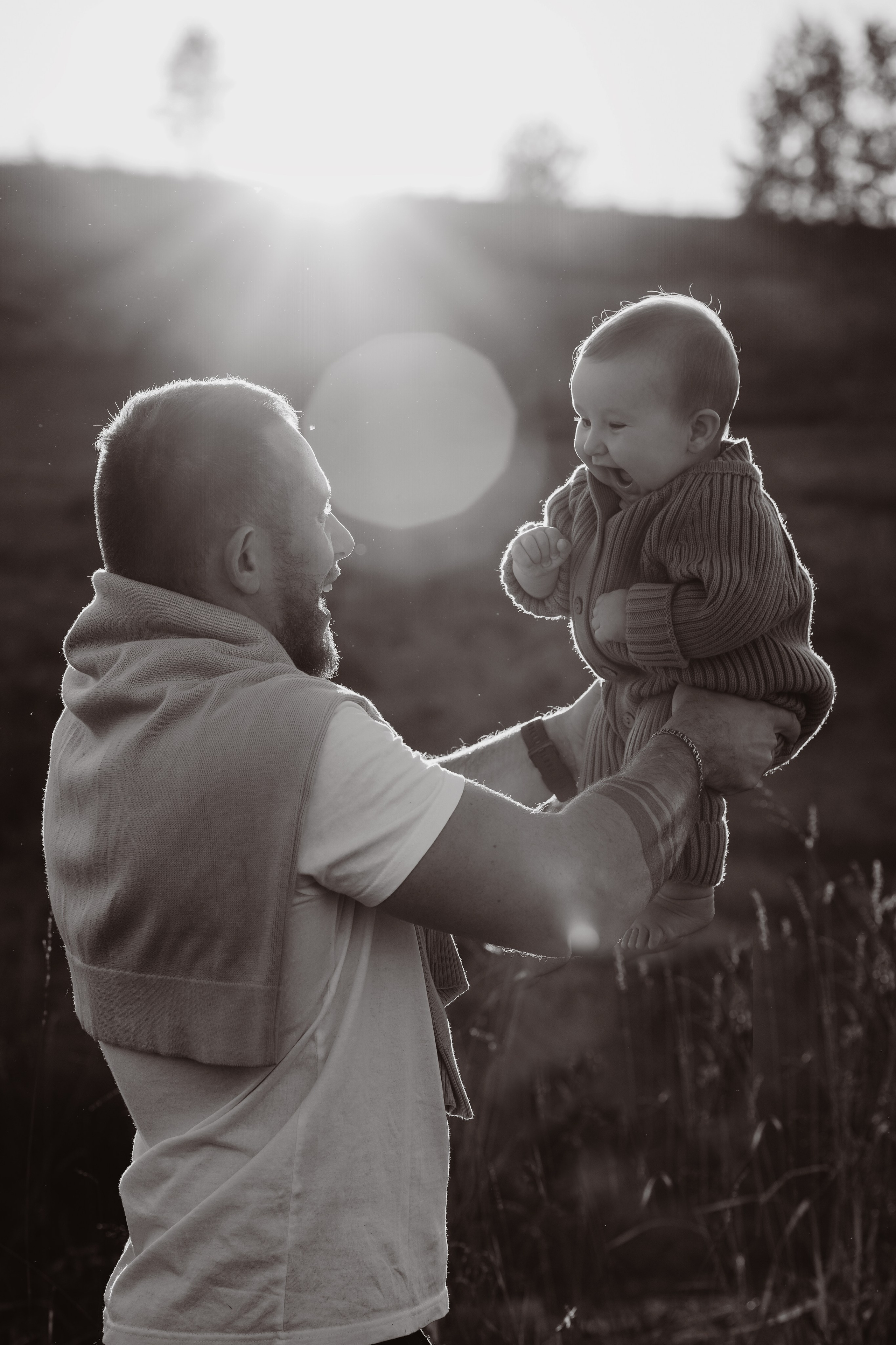 Семья Тони и Саши на закате. Семейный и портретный фотограф в Санкт-Петербурге Татьяна Гримоть