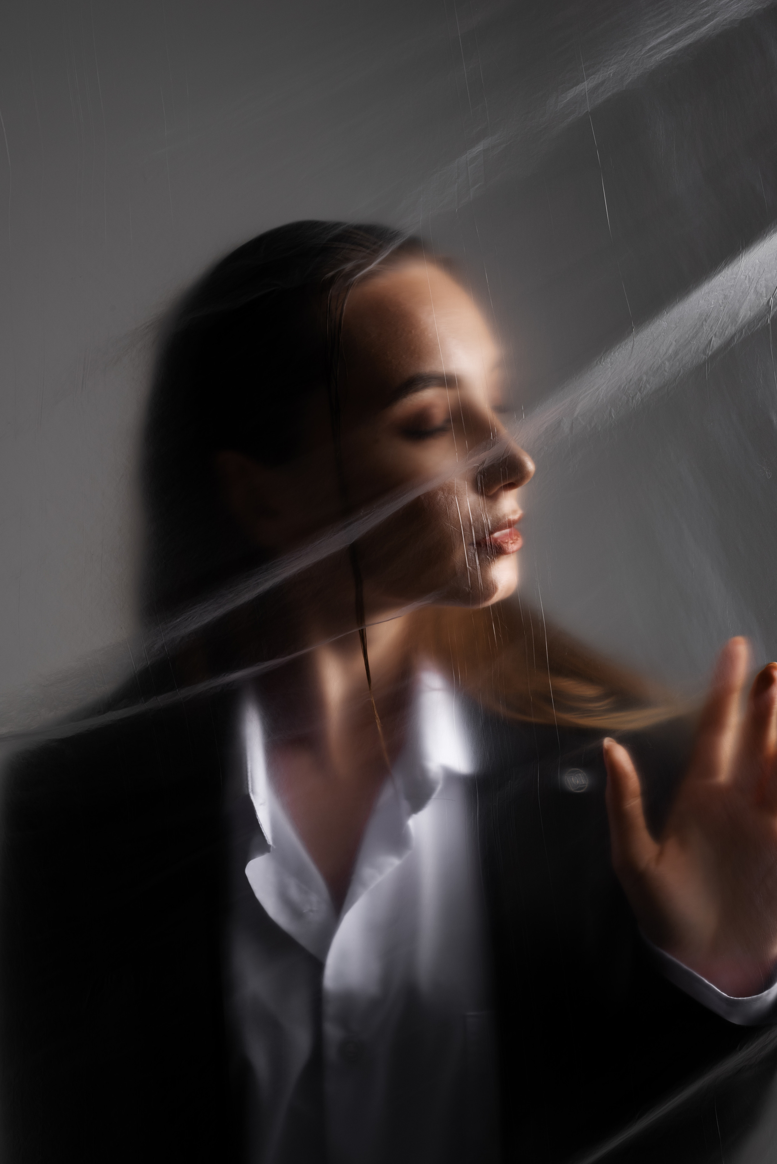 Студийная фотосессия с полиэтиленом. Фотограф в Уфе Комягина Анастасия