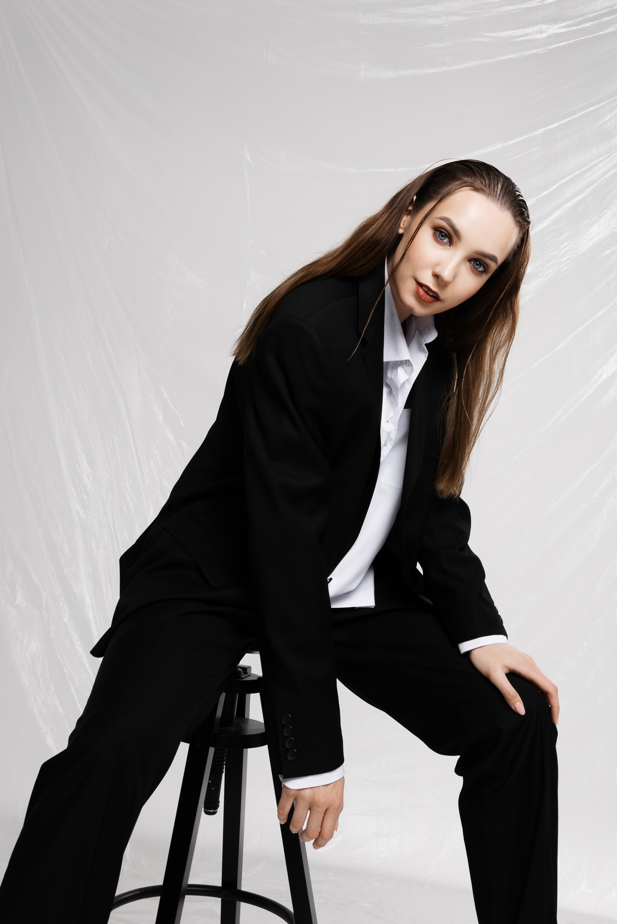 Студийная фотосессия с полиэтиленом. Фотограф в Уфе Комягина Анастасия