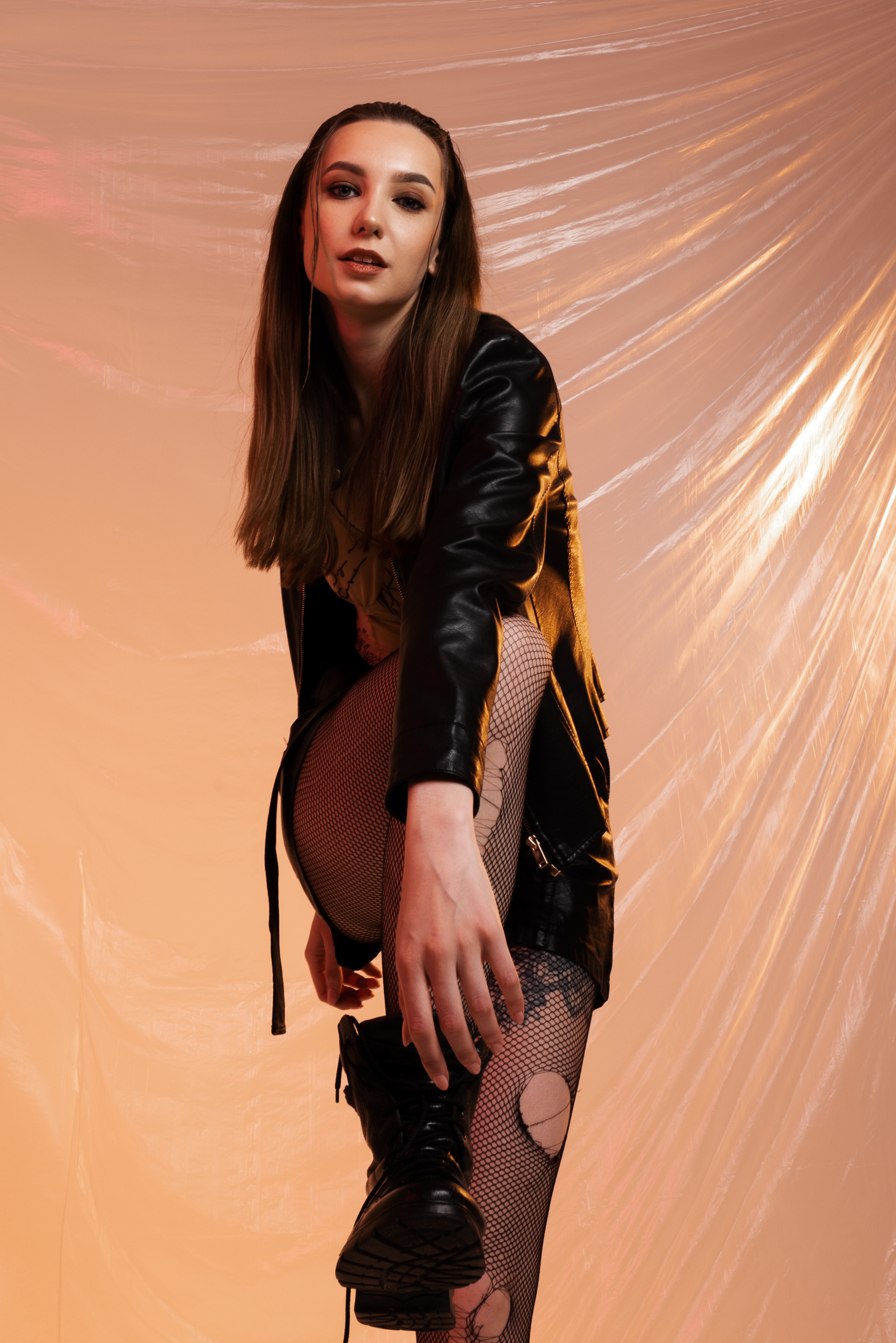 Студийная фотосессия с полиэтиленом. Фотограф в Уфе Комягина Анастасия