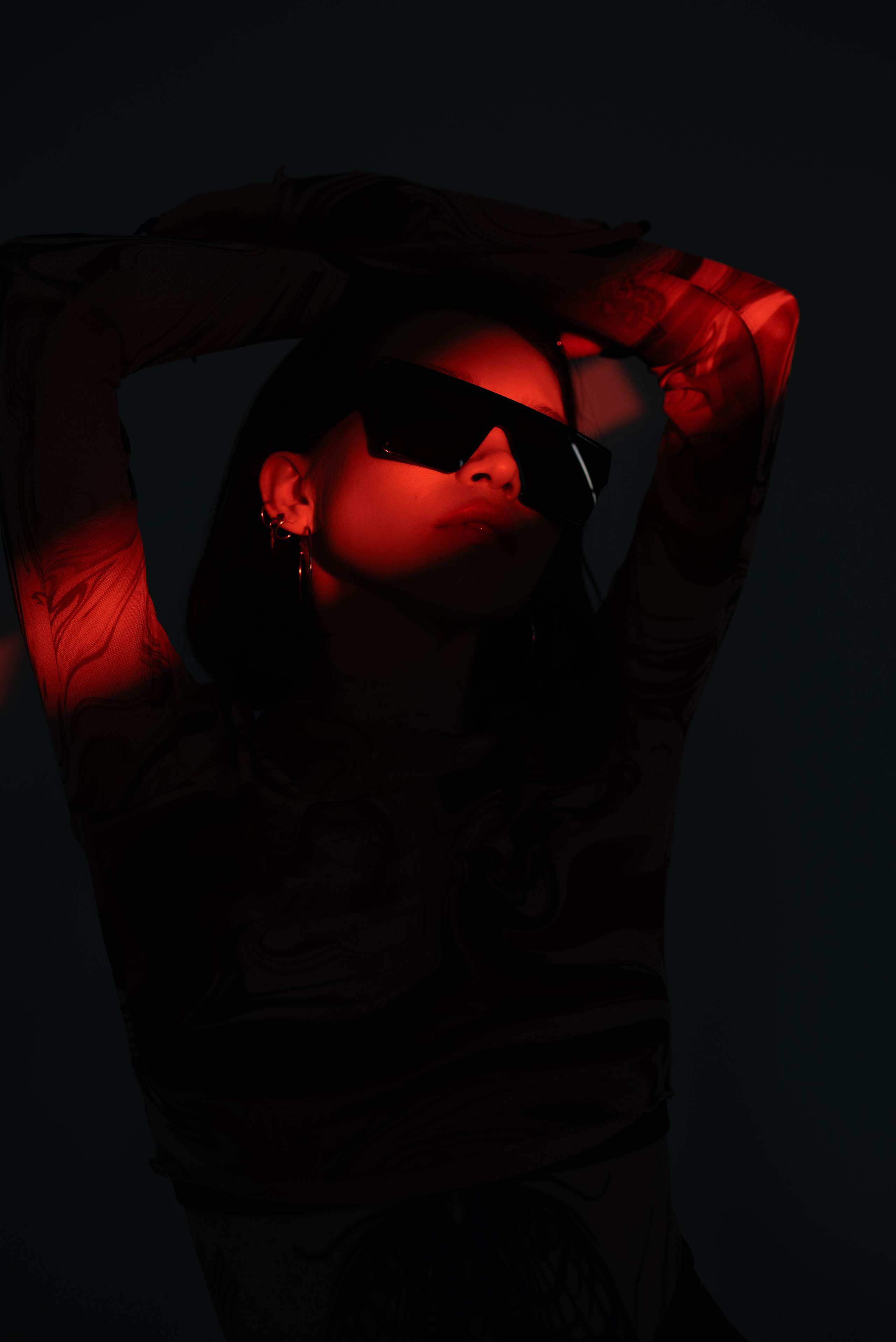 Фотосессия с цветным светом. Фотограф в Уфе Комягина Анастасия