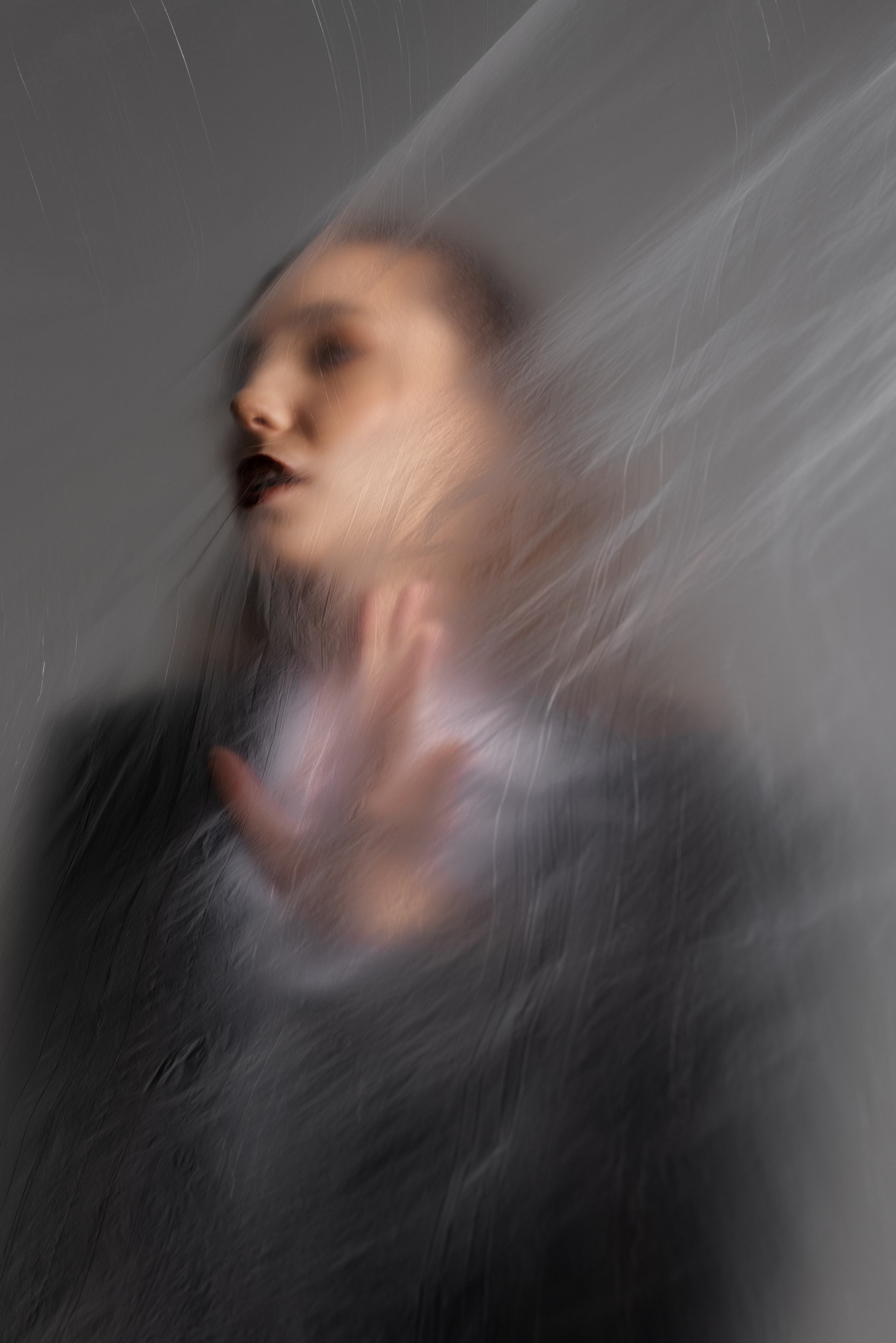 Студийная фотосессия с полиэтиленом. Фотограф в Уфе Комягина Анастасия