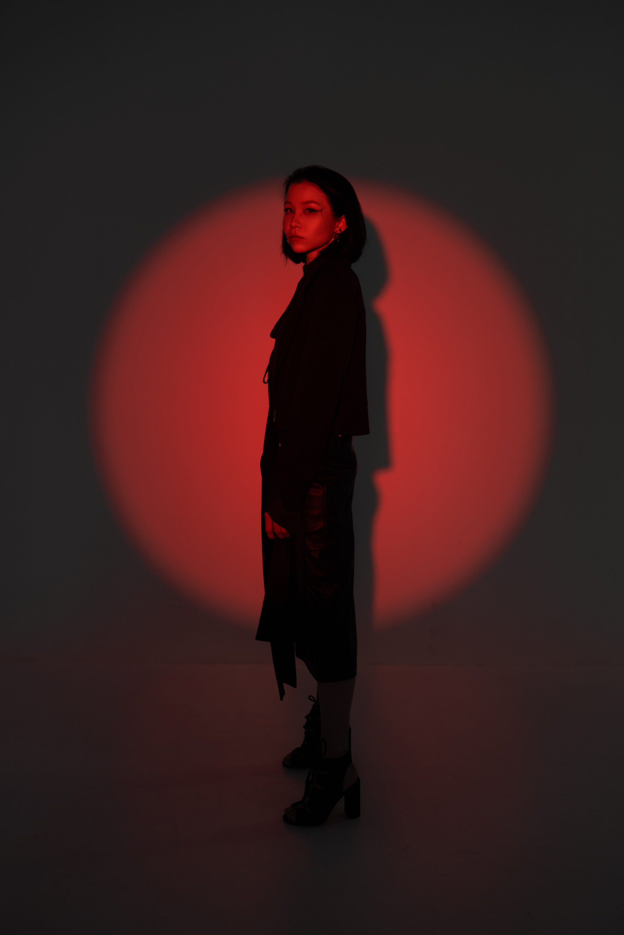 Фотосессия с цветным светом. Фотограф в Уфе Комягина Анастасия