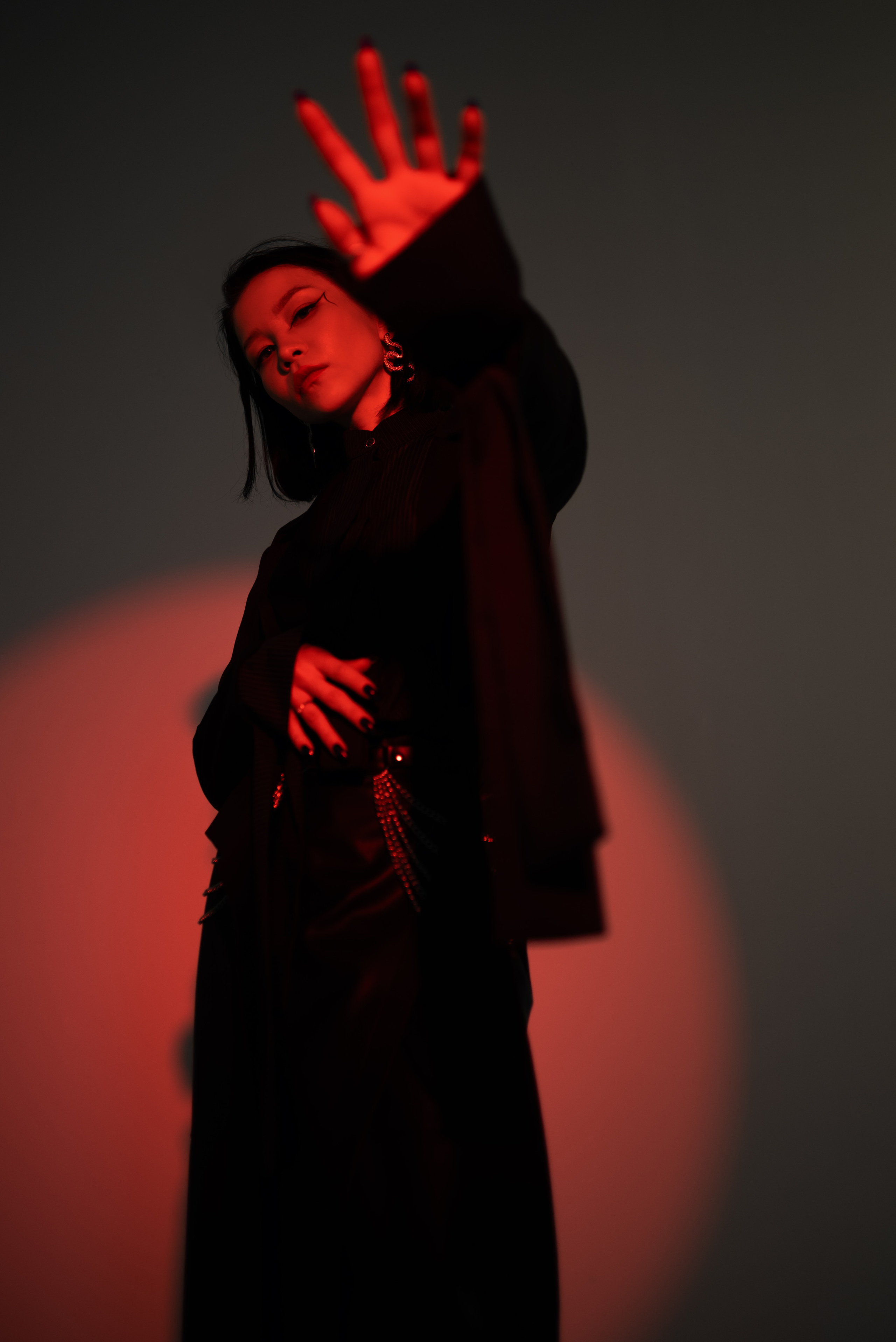 Фотосессия с цветным светом. Фотограф в Уфе Комягина Анастасия