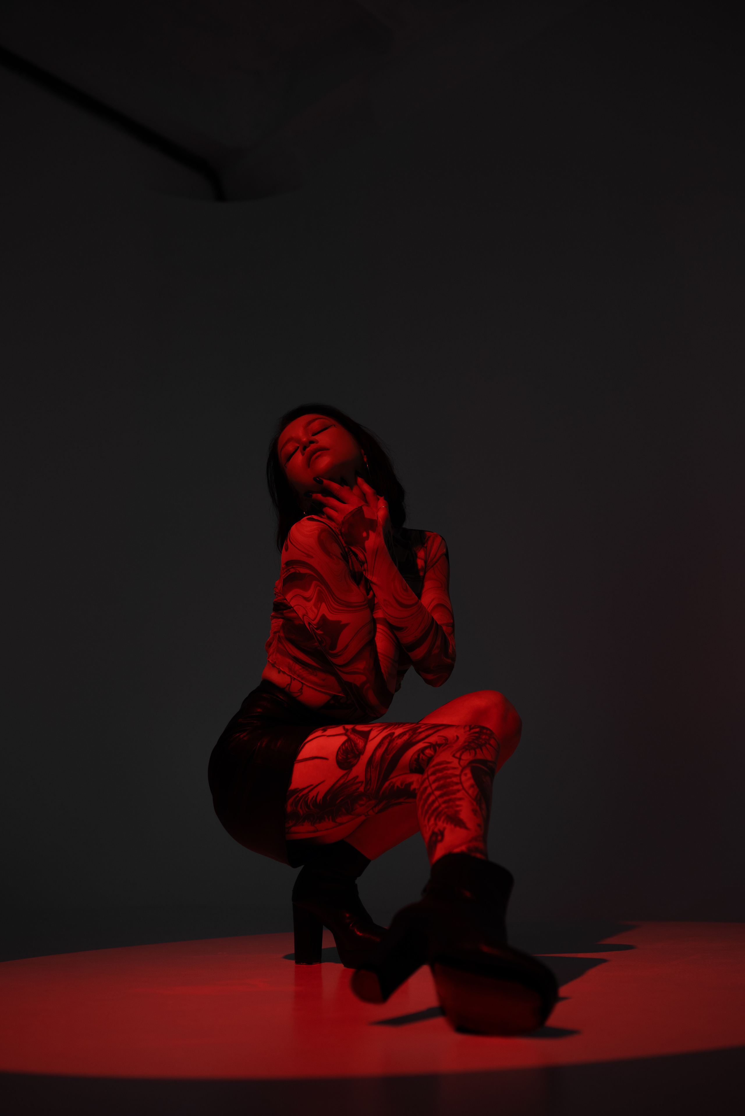 Фотосессия с цветным светом. Фотограф в Уфе Комягина Анастасия