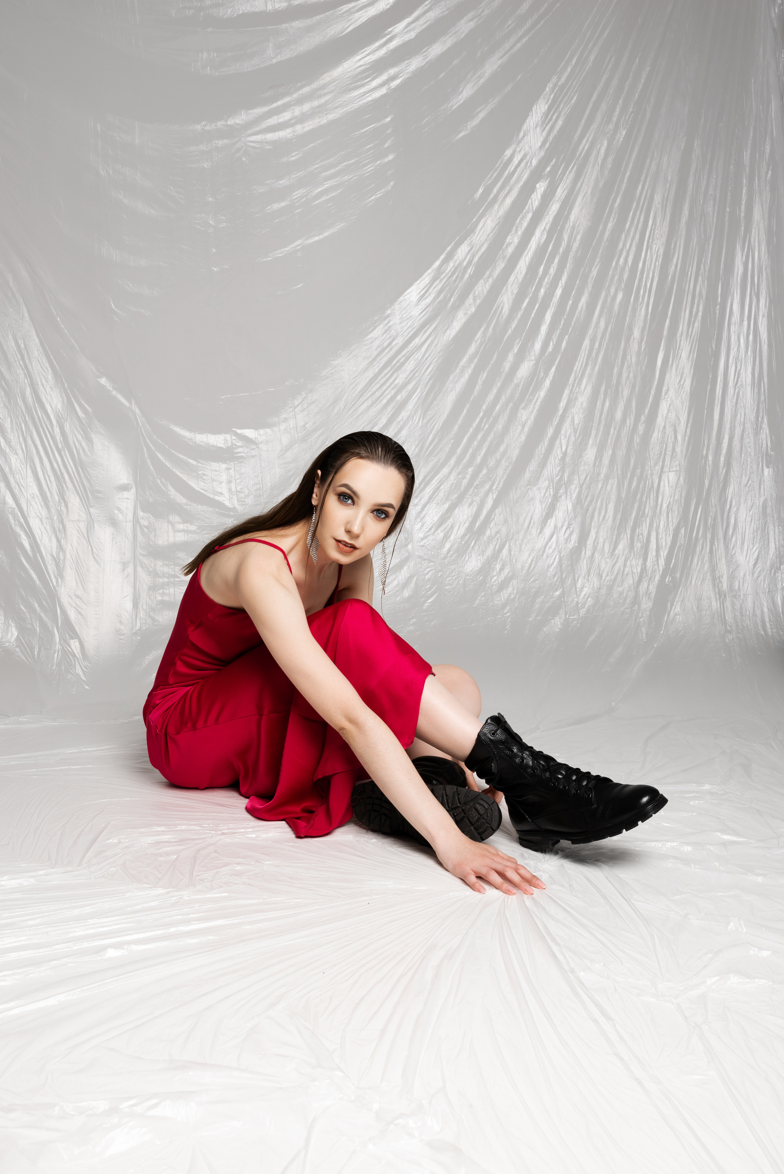 Студийная фотосессия с полиэтиленом. Фотограф в Уфе Комягина Анастасия