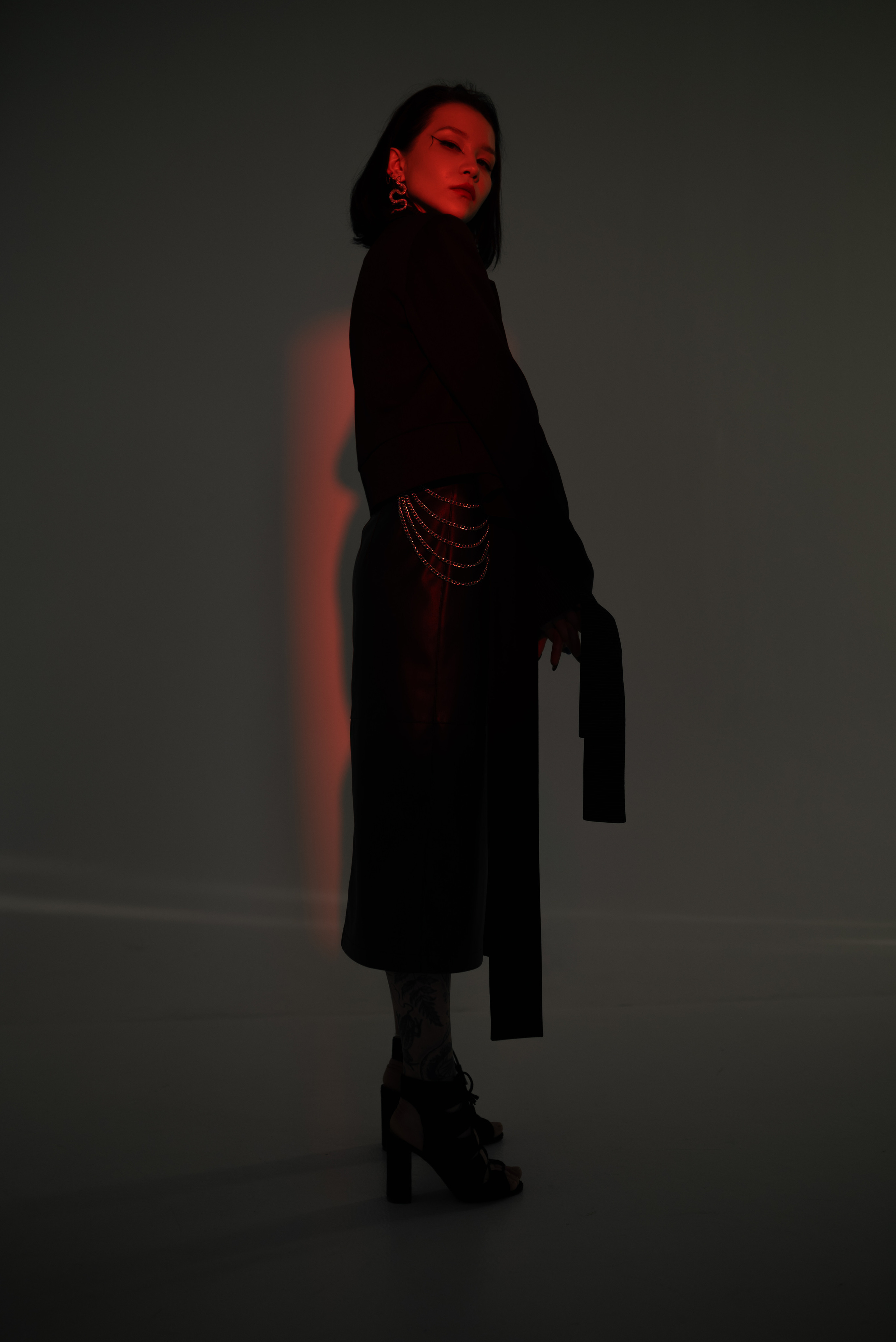 Фотосессия с цветным светом. Фотограф в Уфе Комягина Анастасия