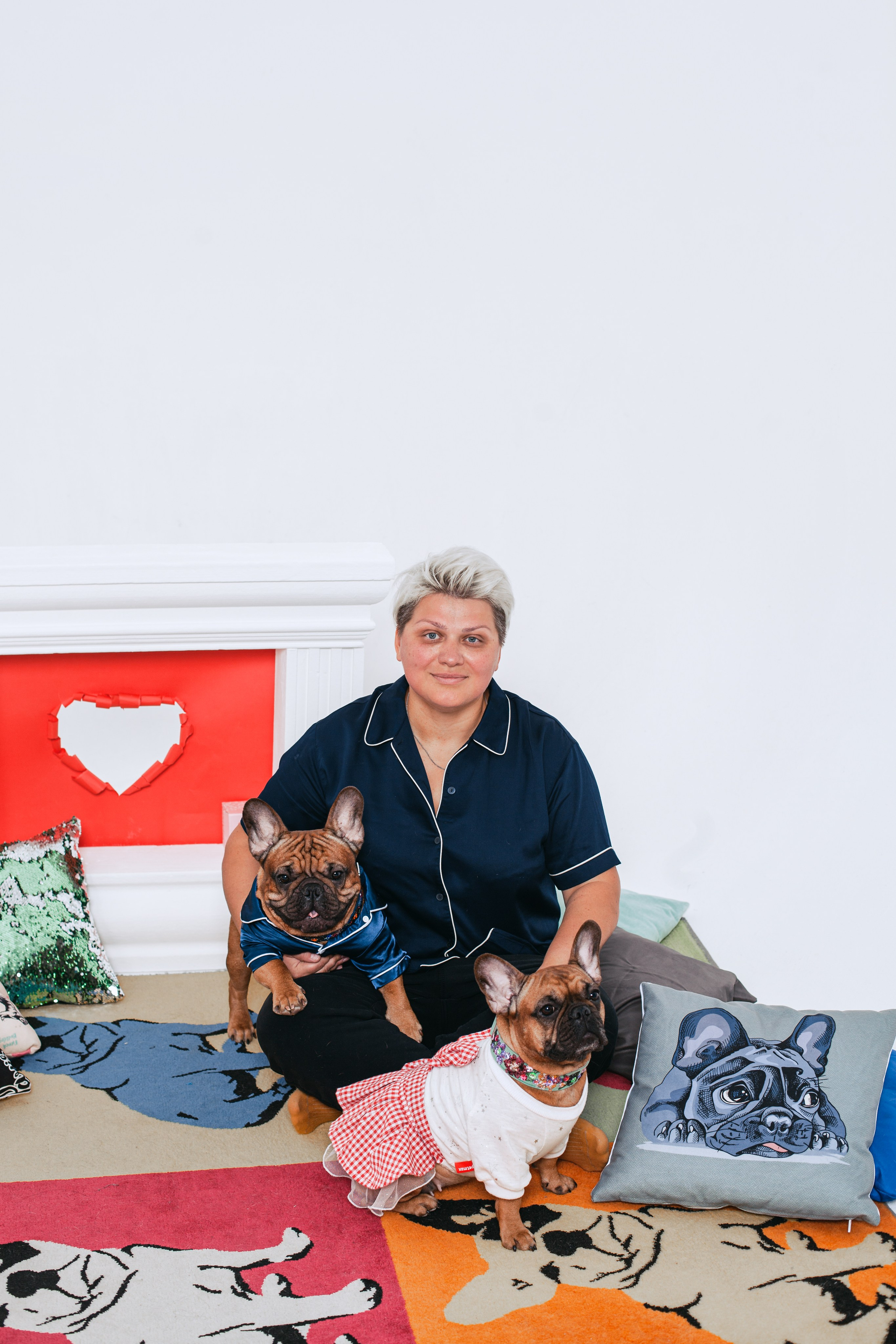 Пижамная вечеринка французских бульдогов и их хозяев. Фотограф-анималист Татьяна Степанова