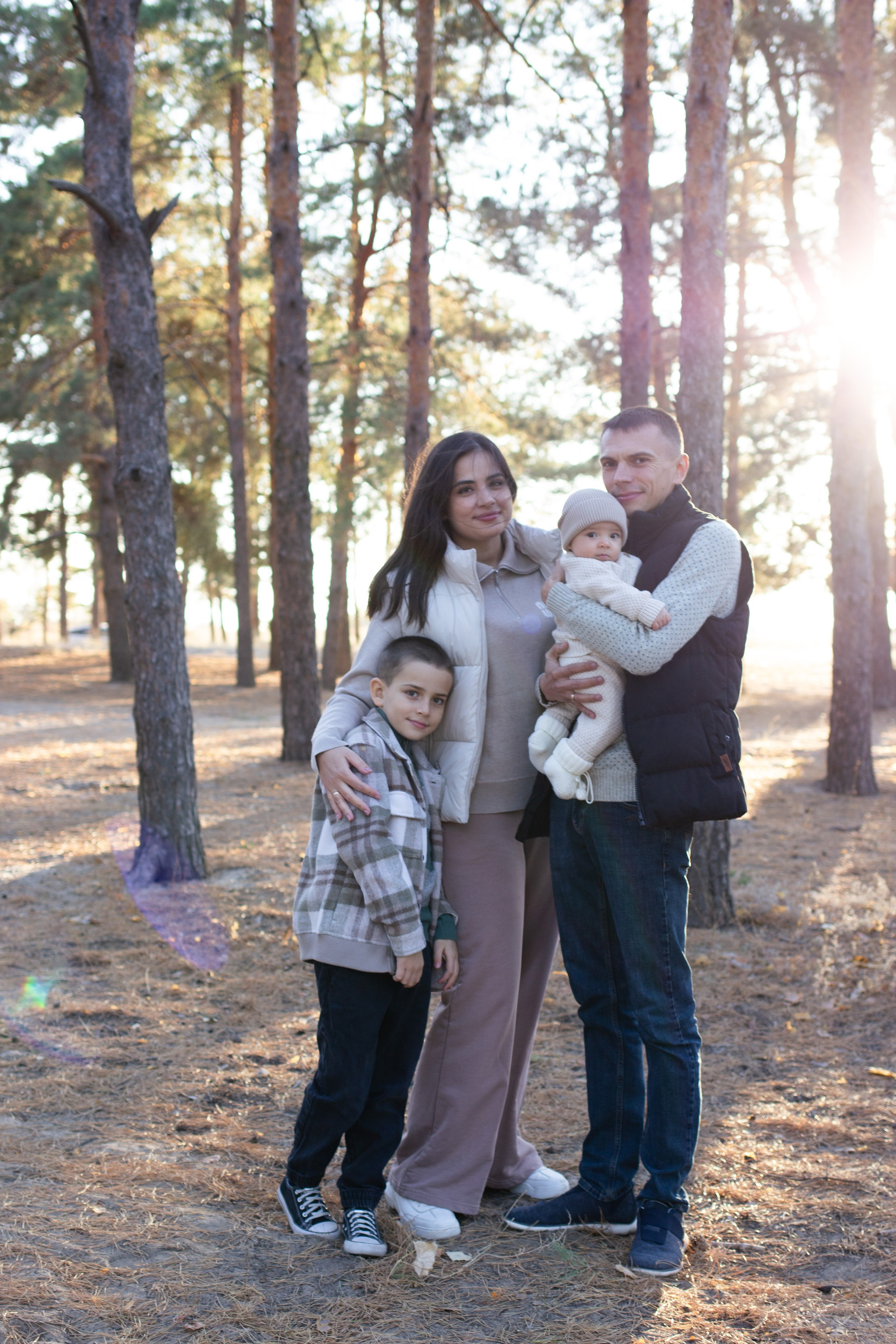 Семья лес. Newborn-barykina.ru