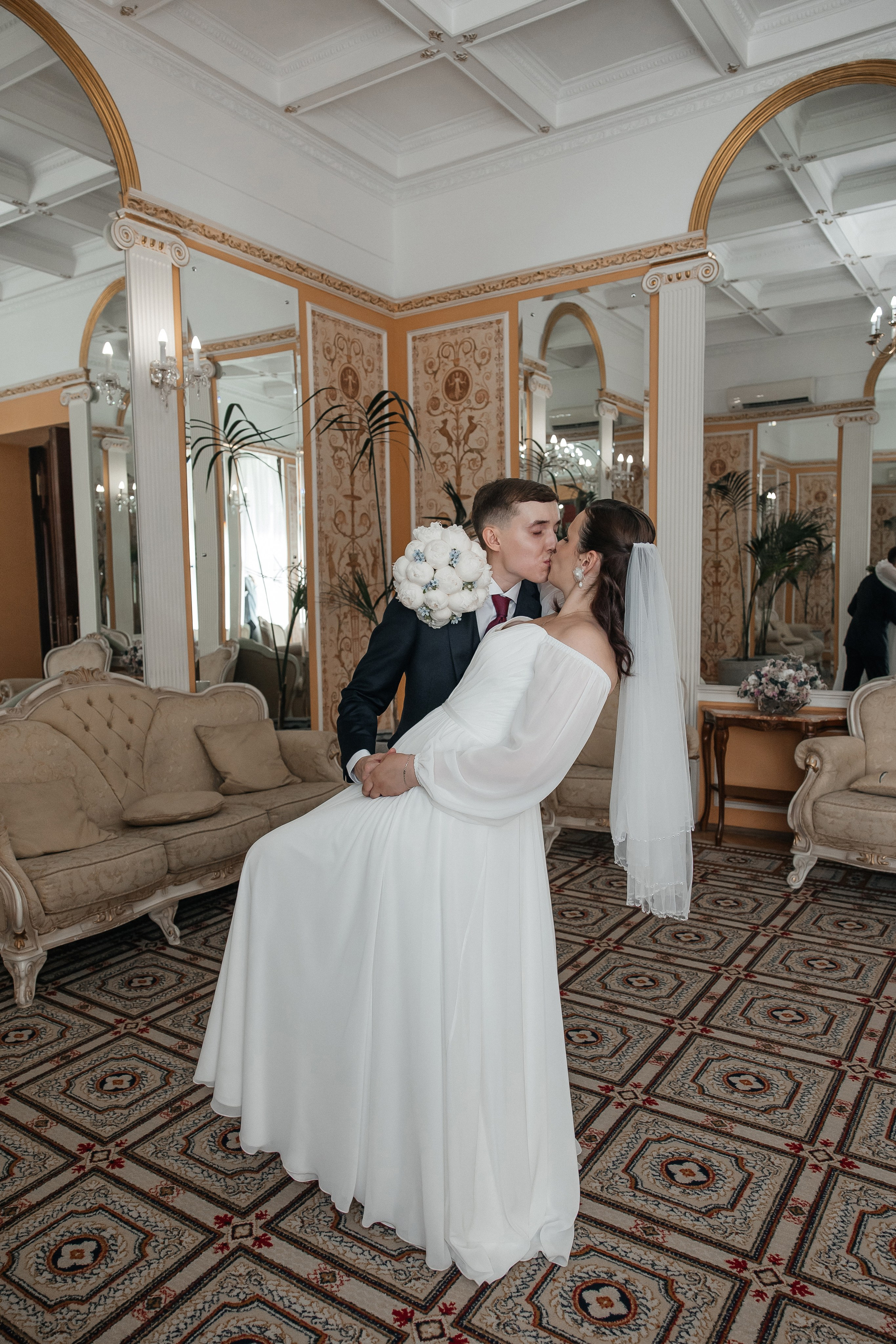 Регистрация брака во Дворце Бракосочетания 1. Свадебный фотограф в Москве Дарья Олендарёва