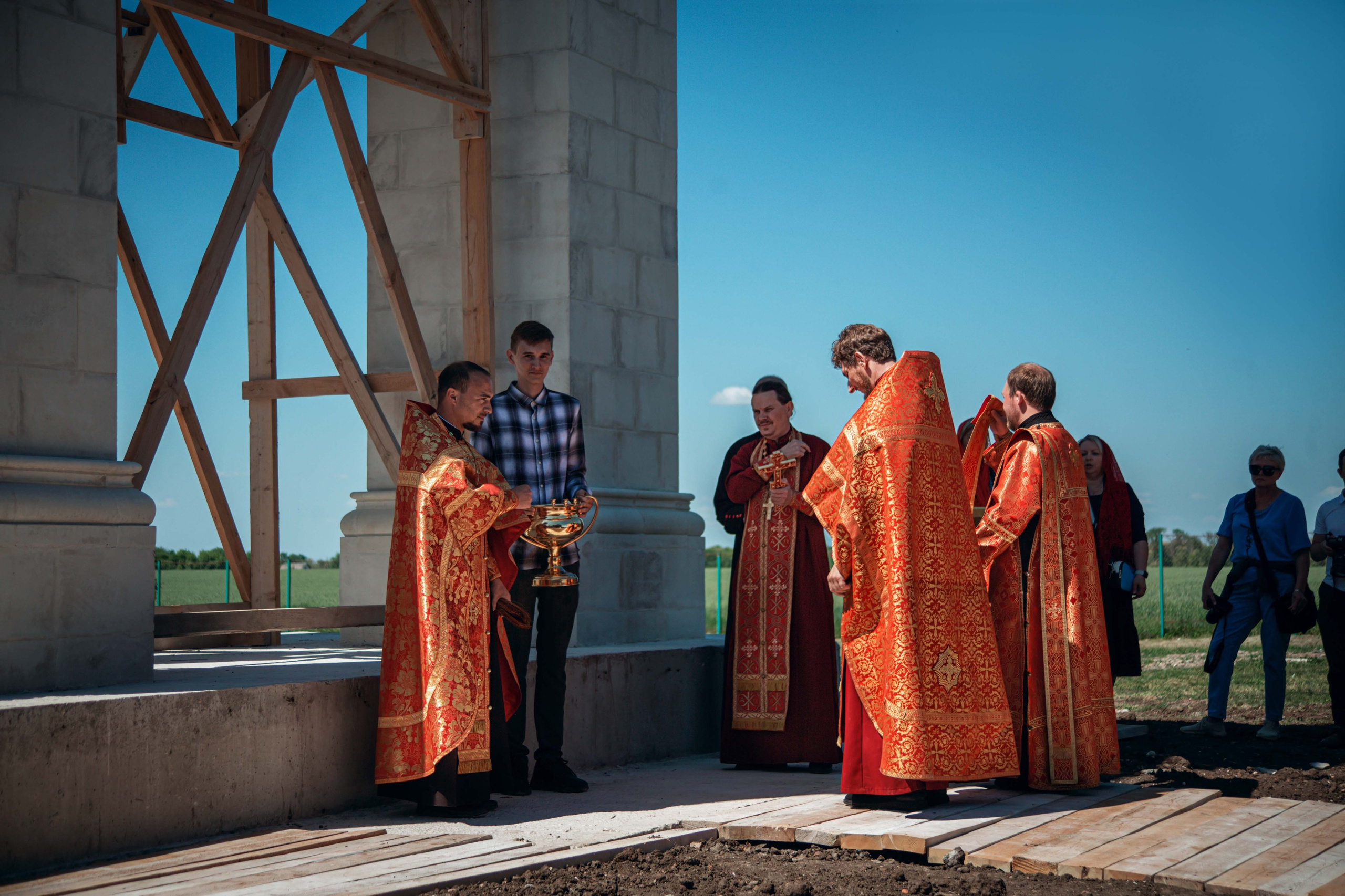 Открытие колокольни в хуторе Аргатово. Семейный и детский фотограф в Москве Ольга Кривенцова