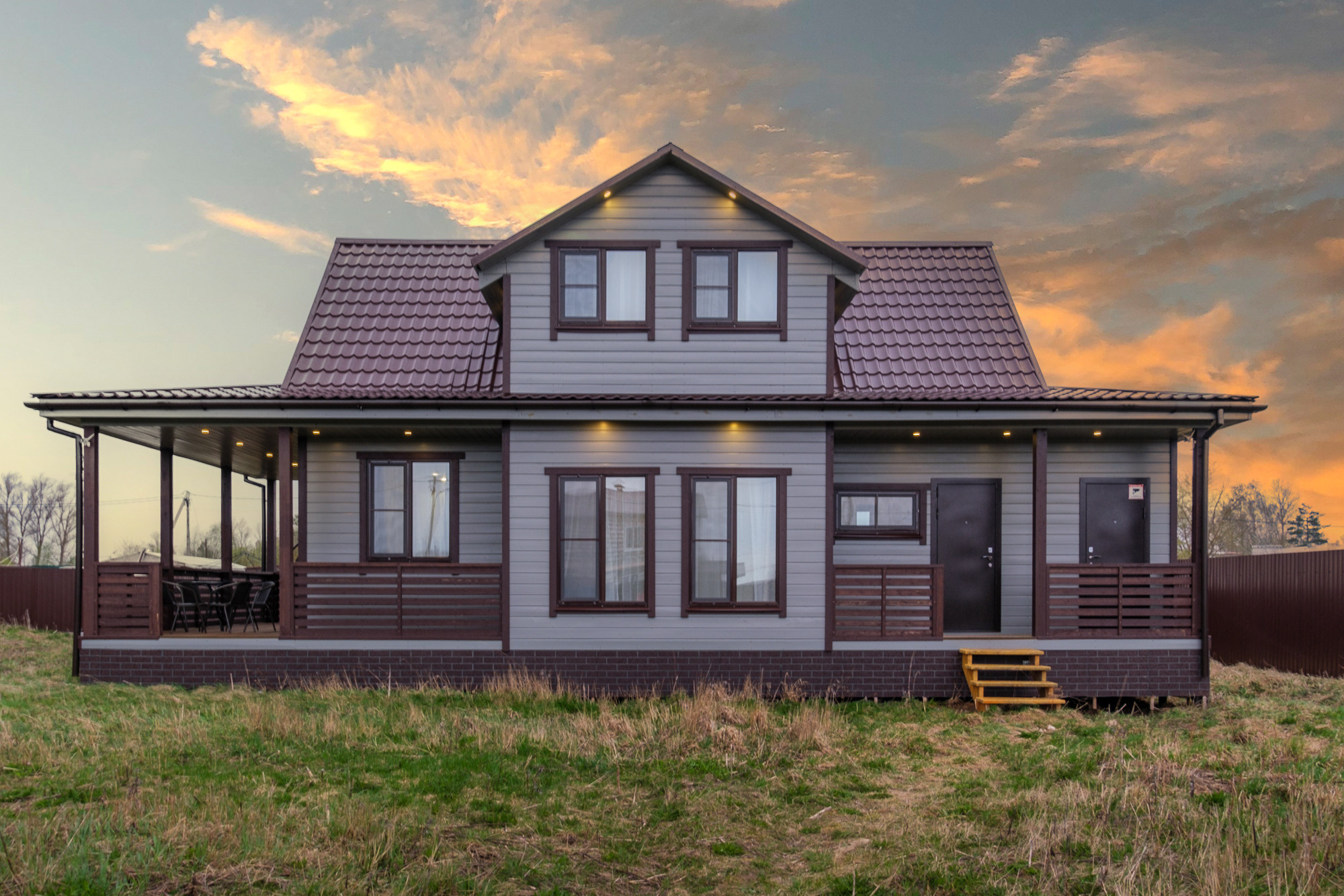 Двухэтажный дом в Терволово