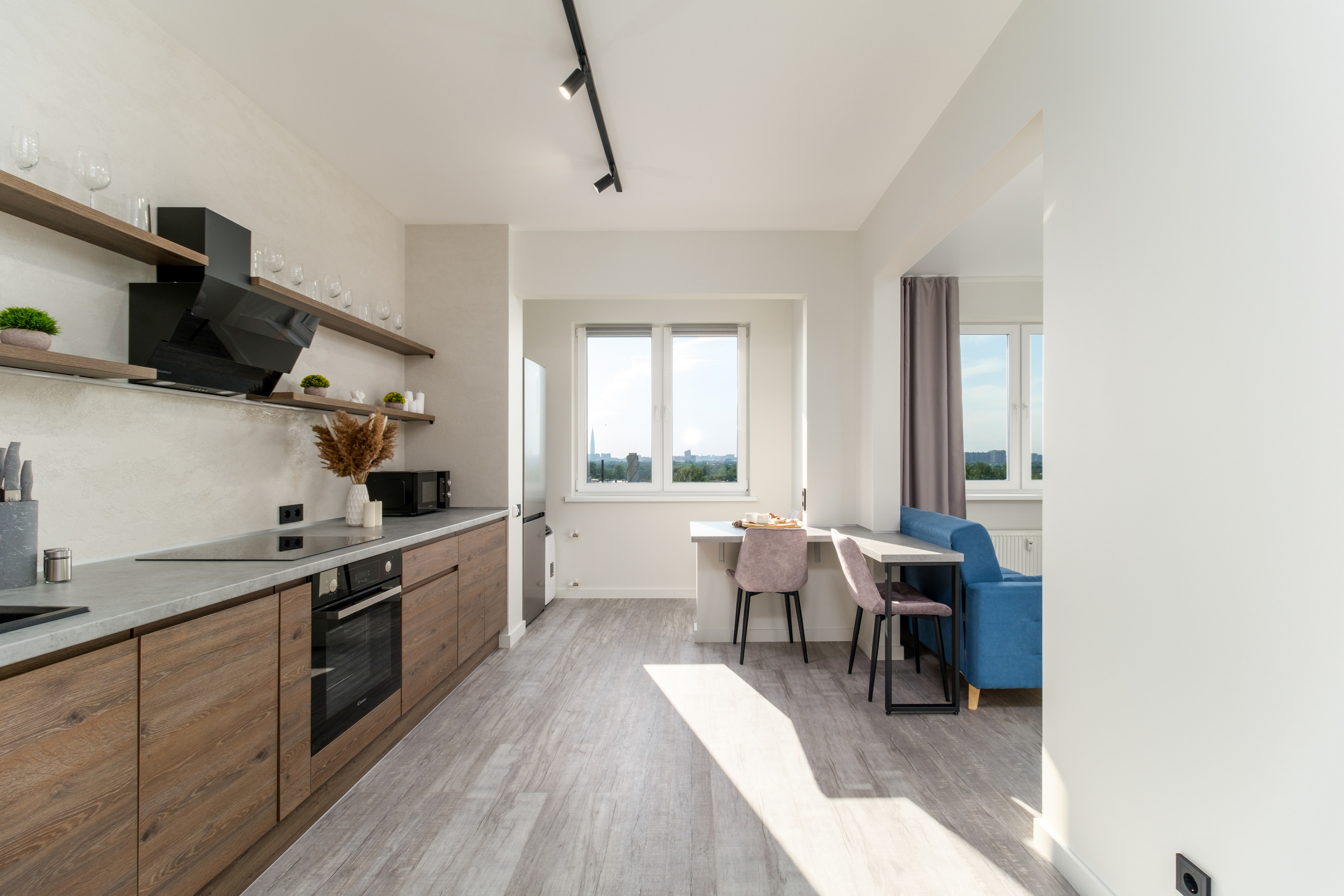 Интерьерная фотосъёмка апартаментов под аренду в Санкт-Петербурге