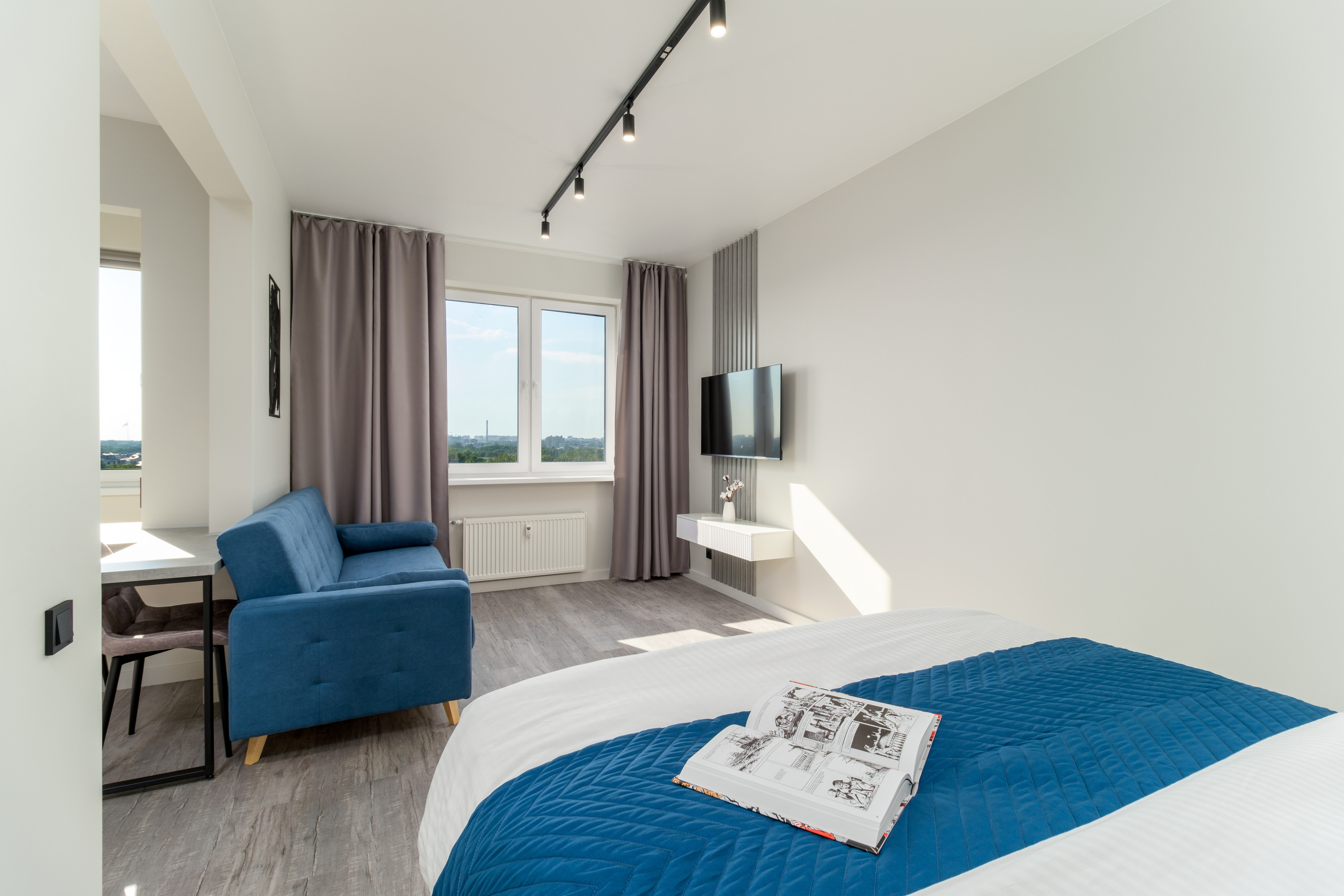 Интерьерная фотосъёмка апартаментов под аренду в Санкт-Петербурге