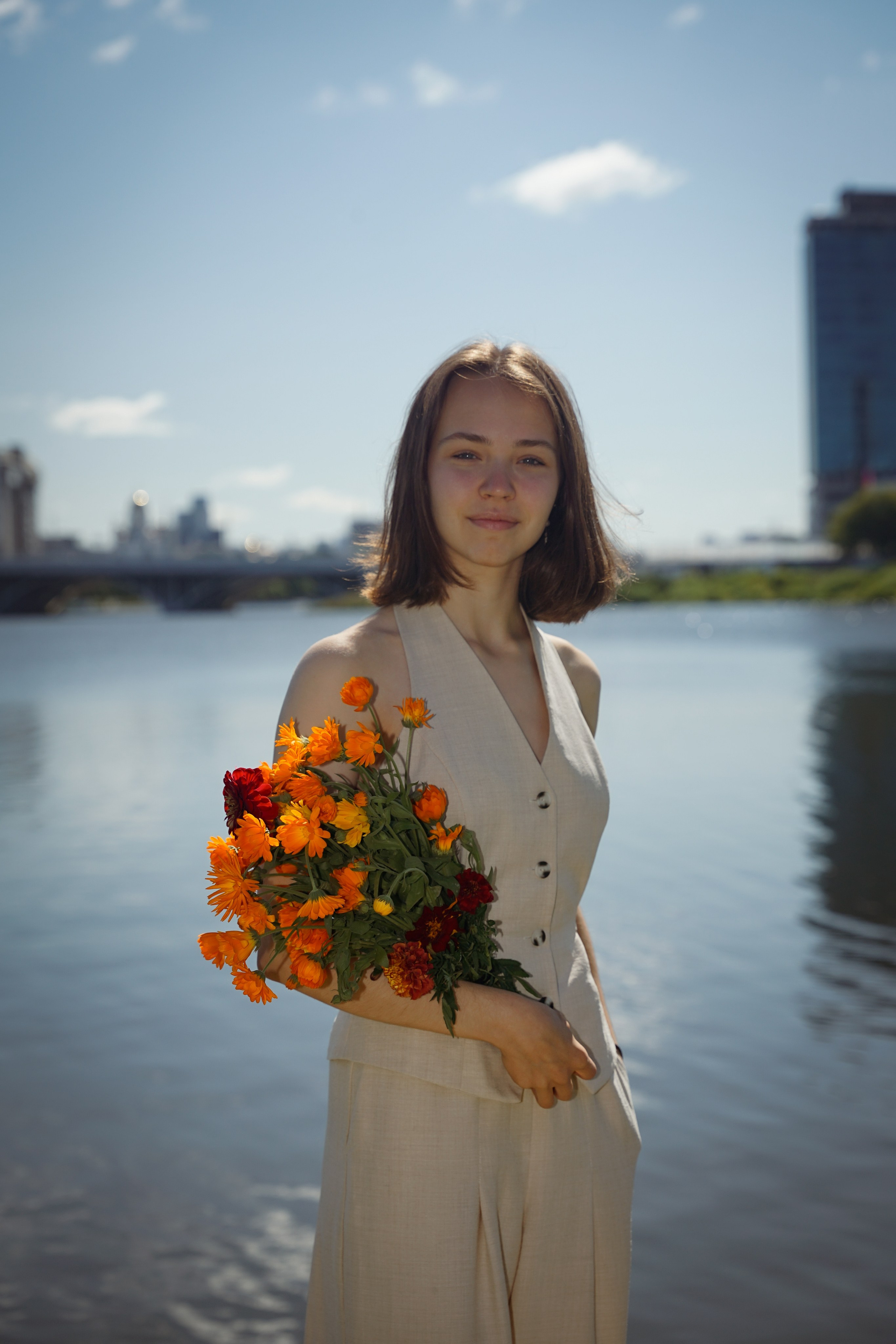 Фотосессия большой семьи в парке