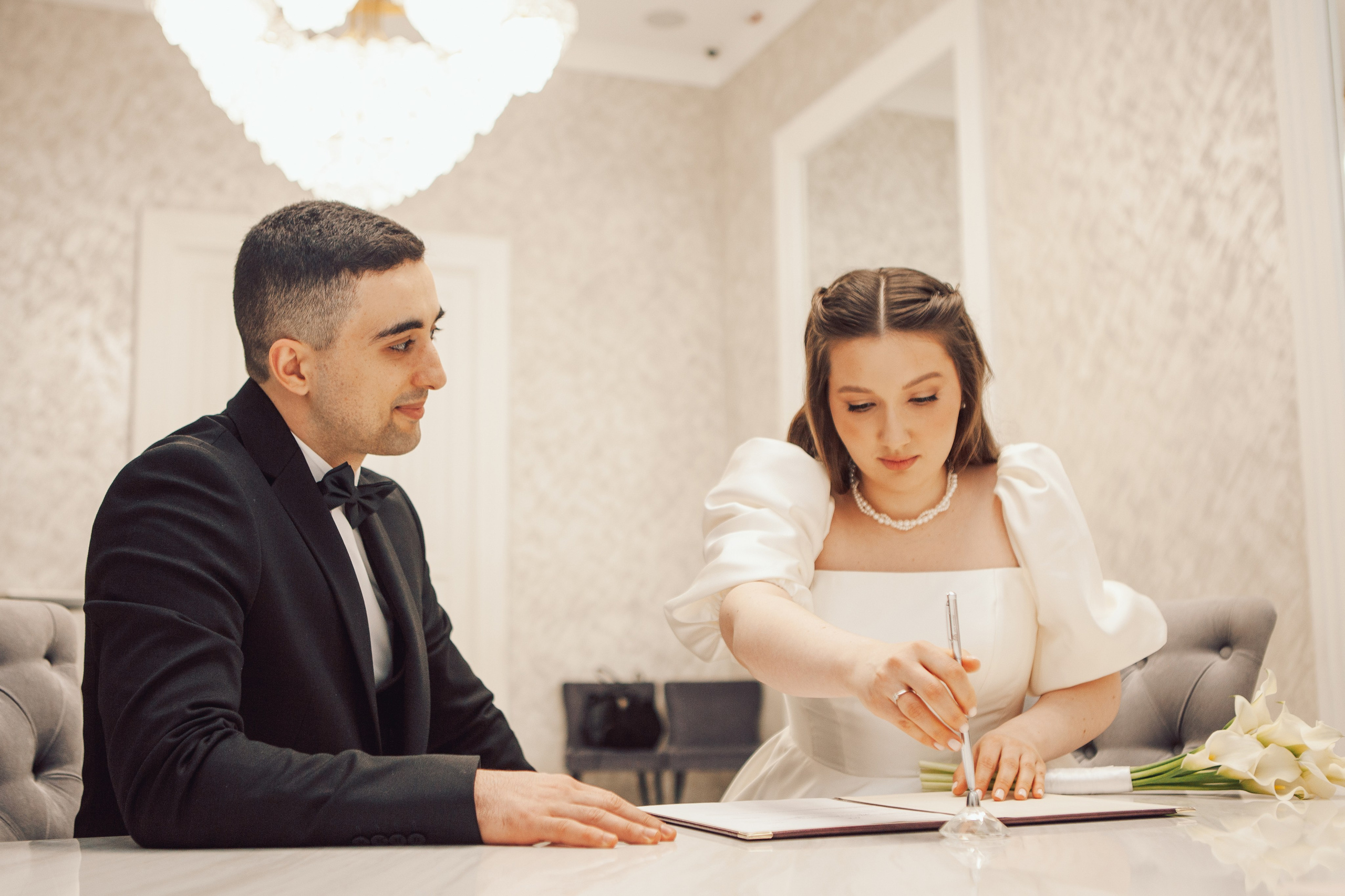 Роспись в Кутузовском ЗАГСе. Фотограф Ольга Ефремова