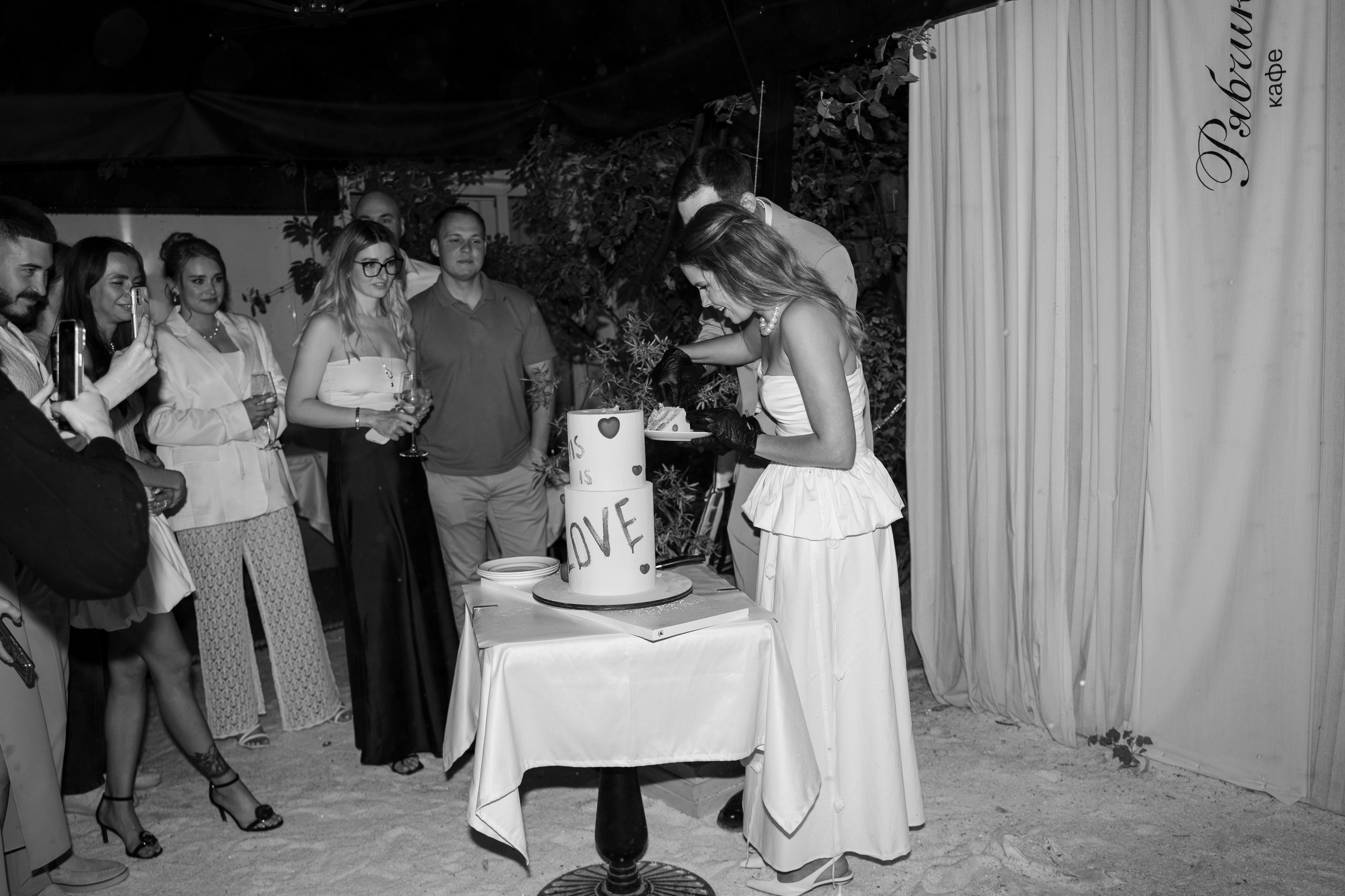 Елена и Владимир. Камерная свадьба в кафе «Рябчик»