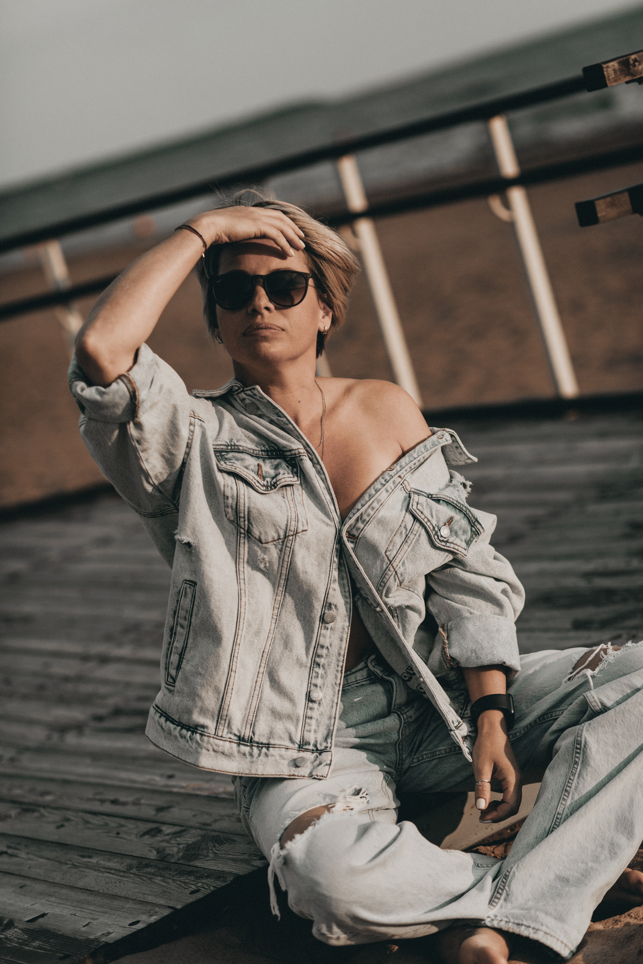 Фотосъемка на Финском заливе. Фотограф из Санкт-Петербурга Оксана Валковая. Женский портрет. Портрет