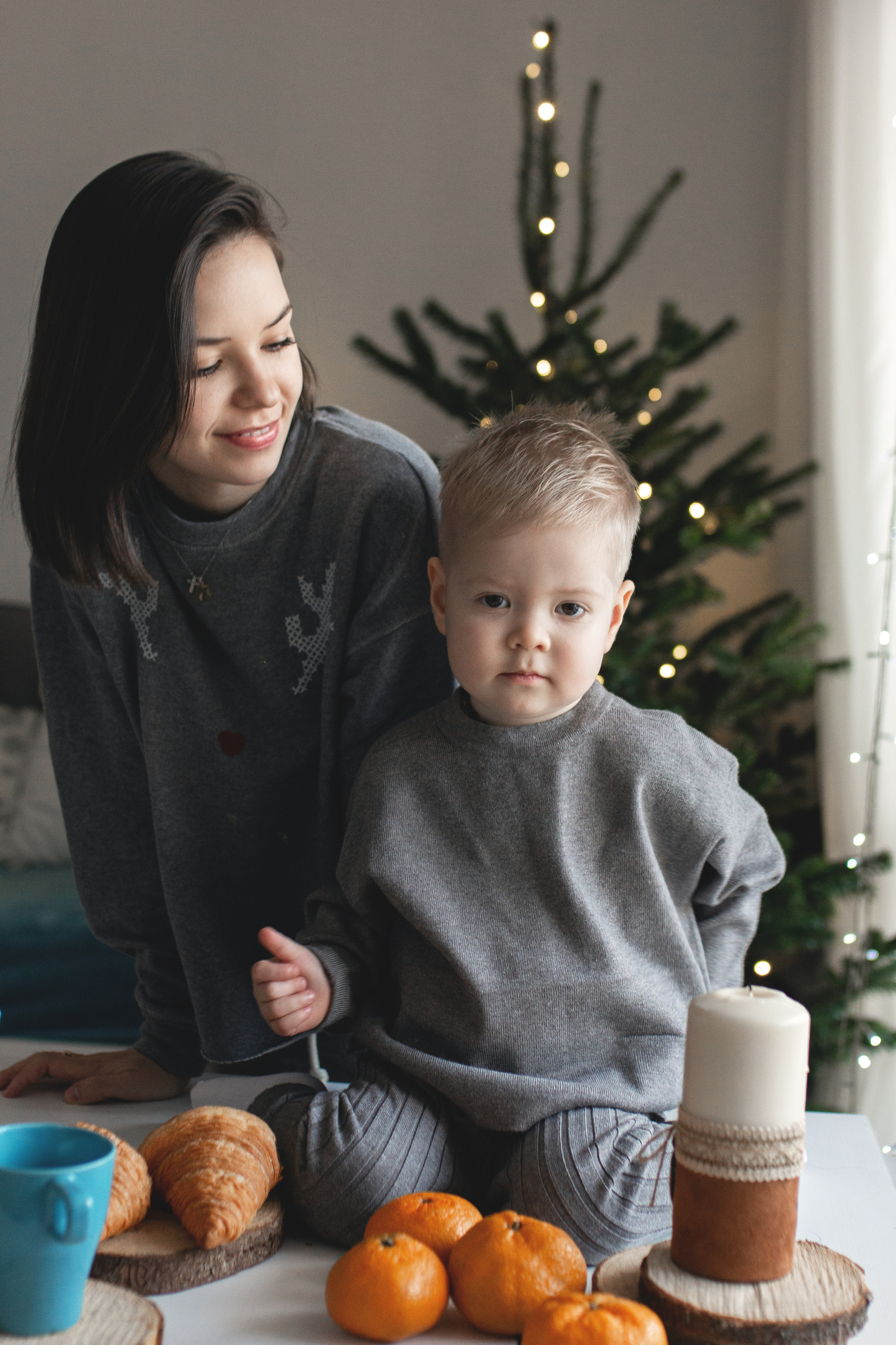 Семейная новогодняя фотосессия. Фотограф из Санкт-Петербурга Оксана Валковая. Женский портрет. Портрет