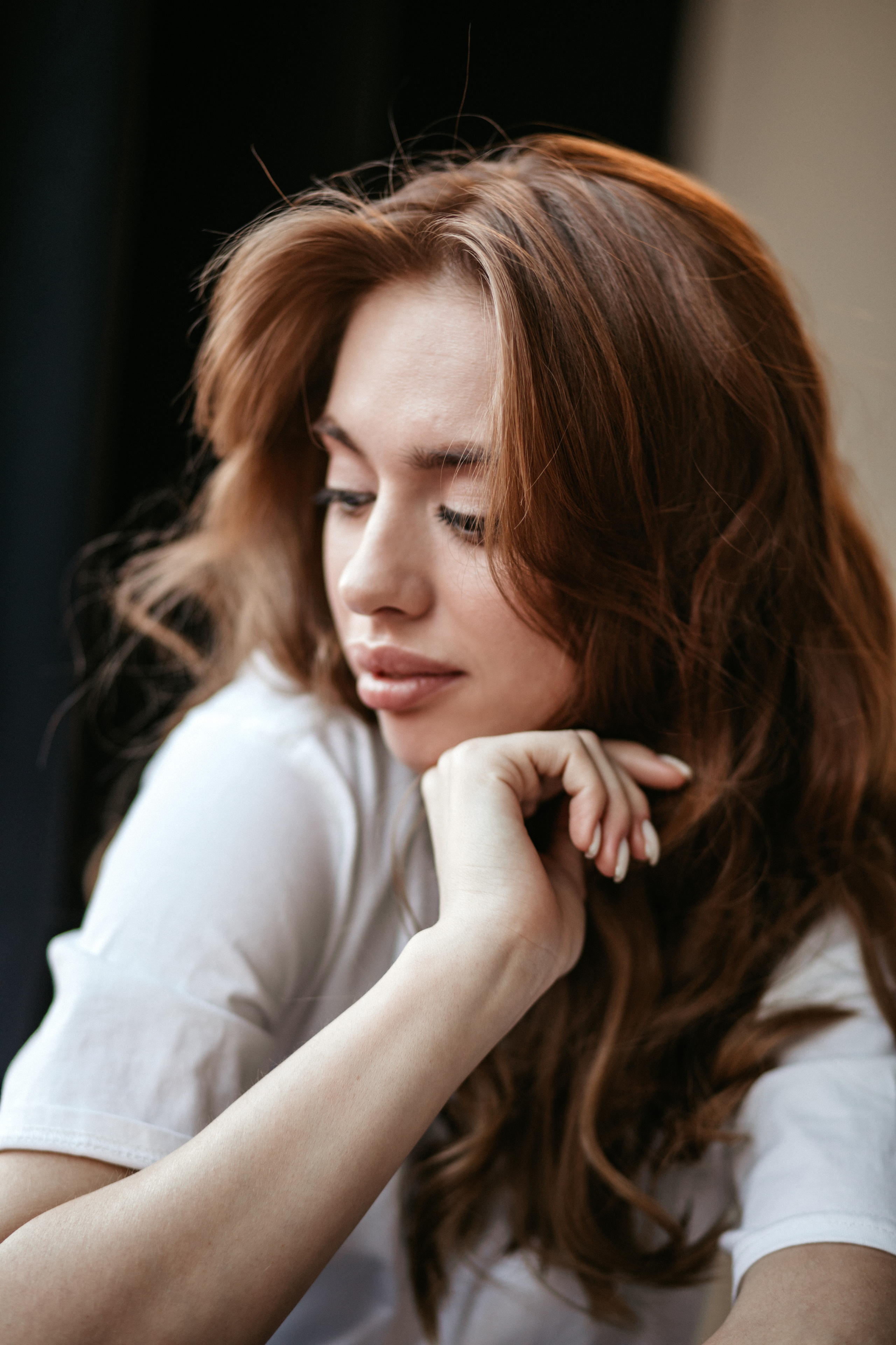 Фотосессия девушки в студии. Фотограф из Санкт-Петербурга Оксана Валковая. Женский портрет. Портрет