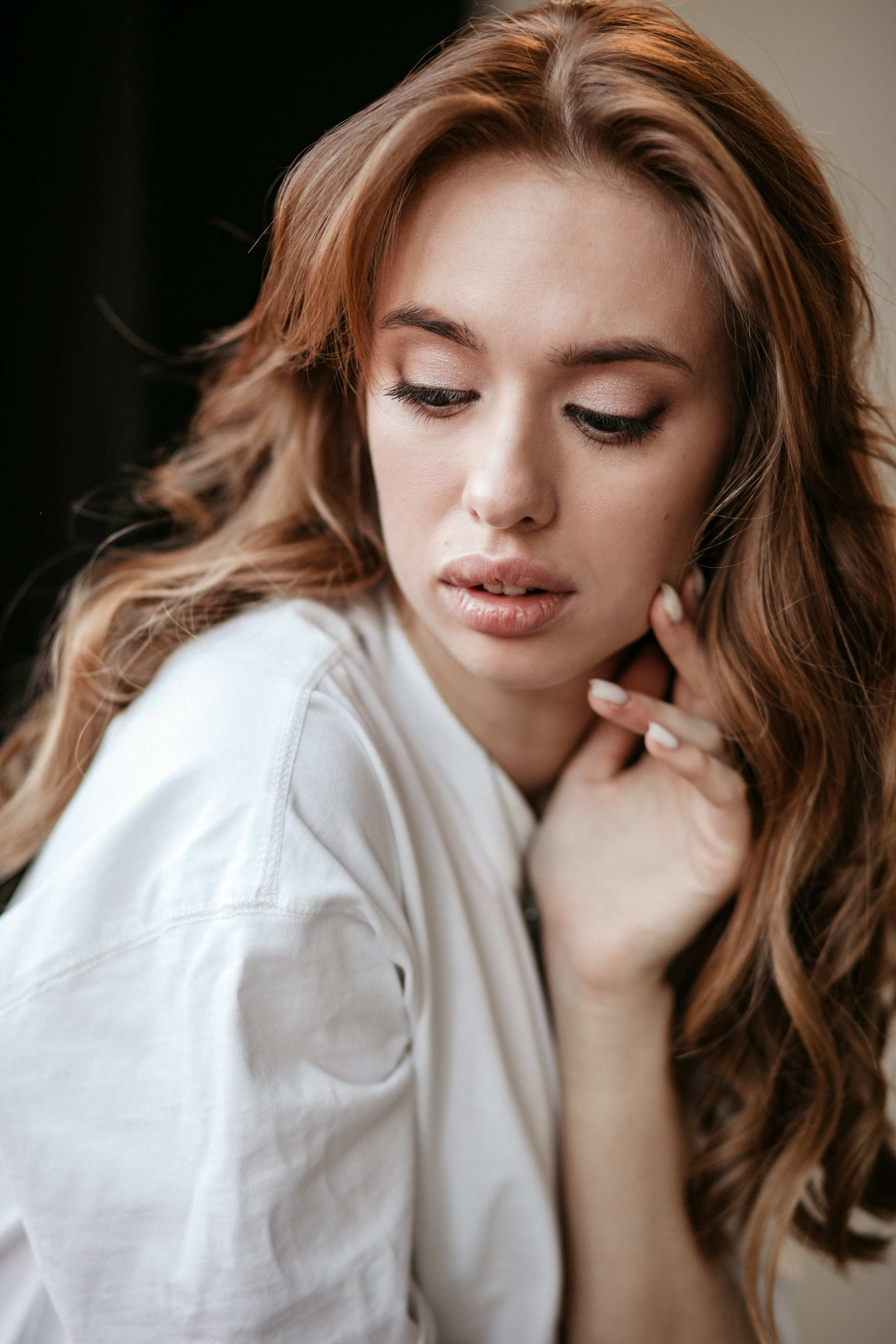 Фотосессия девушки в студии. Фотограф из Санкт-Петербурга Оксана Валковая. Женский портрет. Портрет