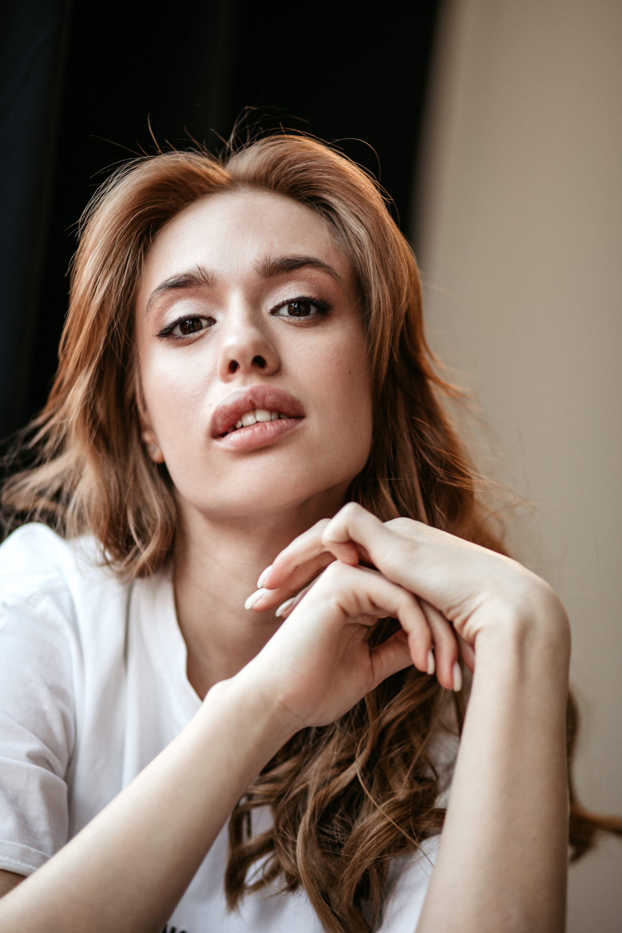 Фотосессия девушки в студии. Фотограф из Санкт-Петербурга Оксана Валковая. Женский портрет. Портрет