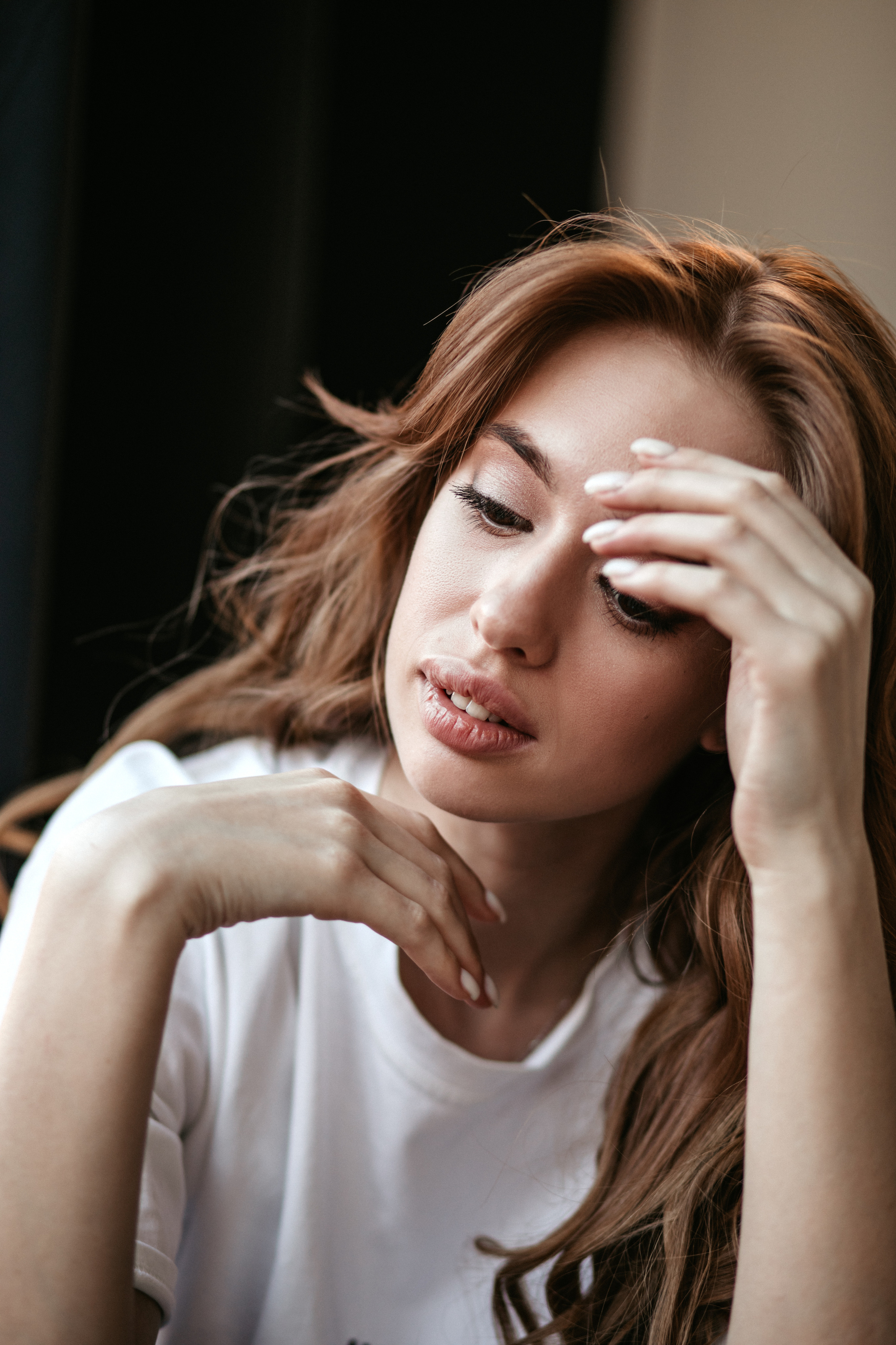 Фотосессия девушки в студии. Фотограф из Санкт-Петербурга Оксана Валковая. Женский портрет. Портрет