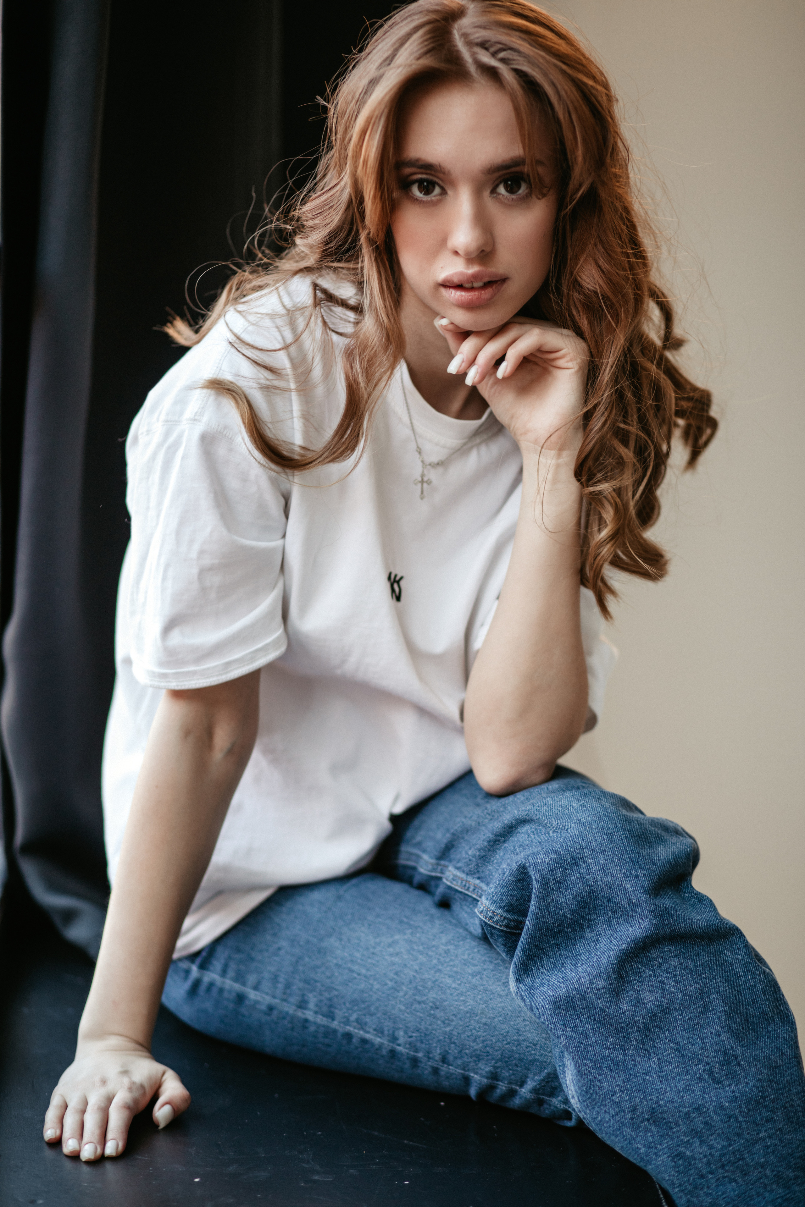 Фотосессия девушки в студии. Фотограф из Санкт-Петербурга Оксана Валковая. Женский портрет. Портрет