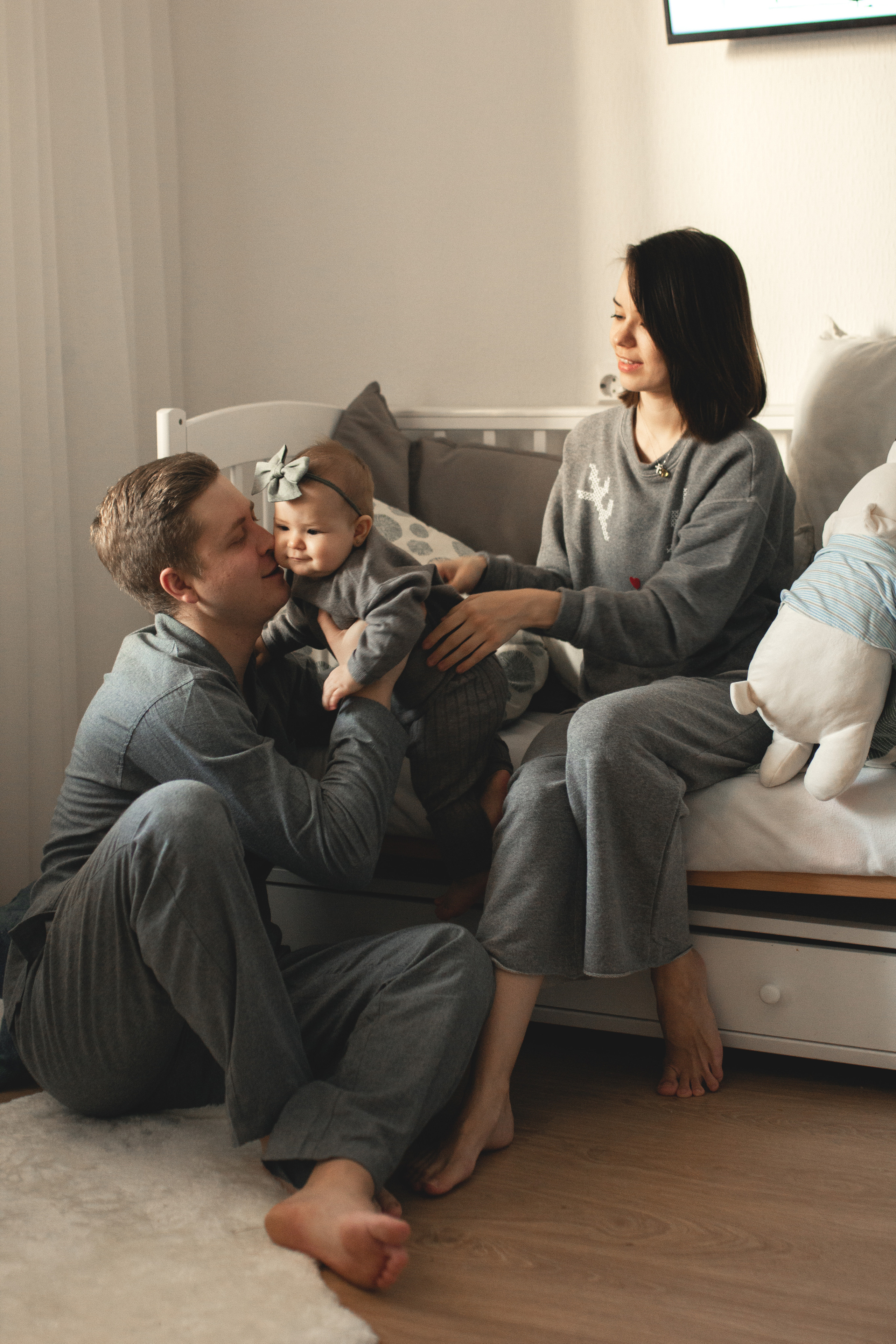 Семейная новогодняя фотосессия. Фотограф из Санкт-Петербурга Оксана Валковая. Женский портрет. Портрет