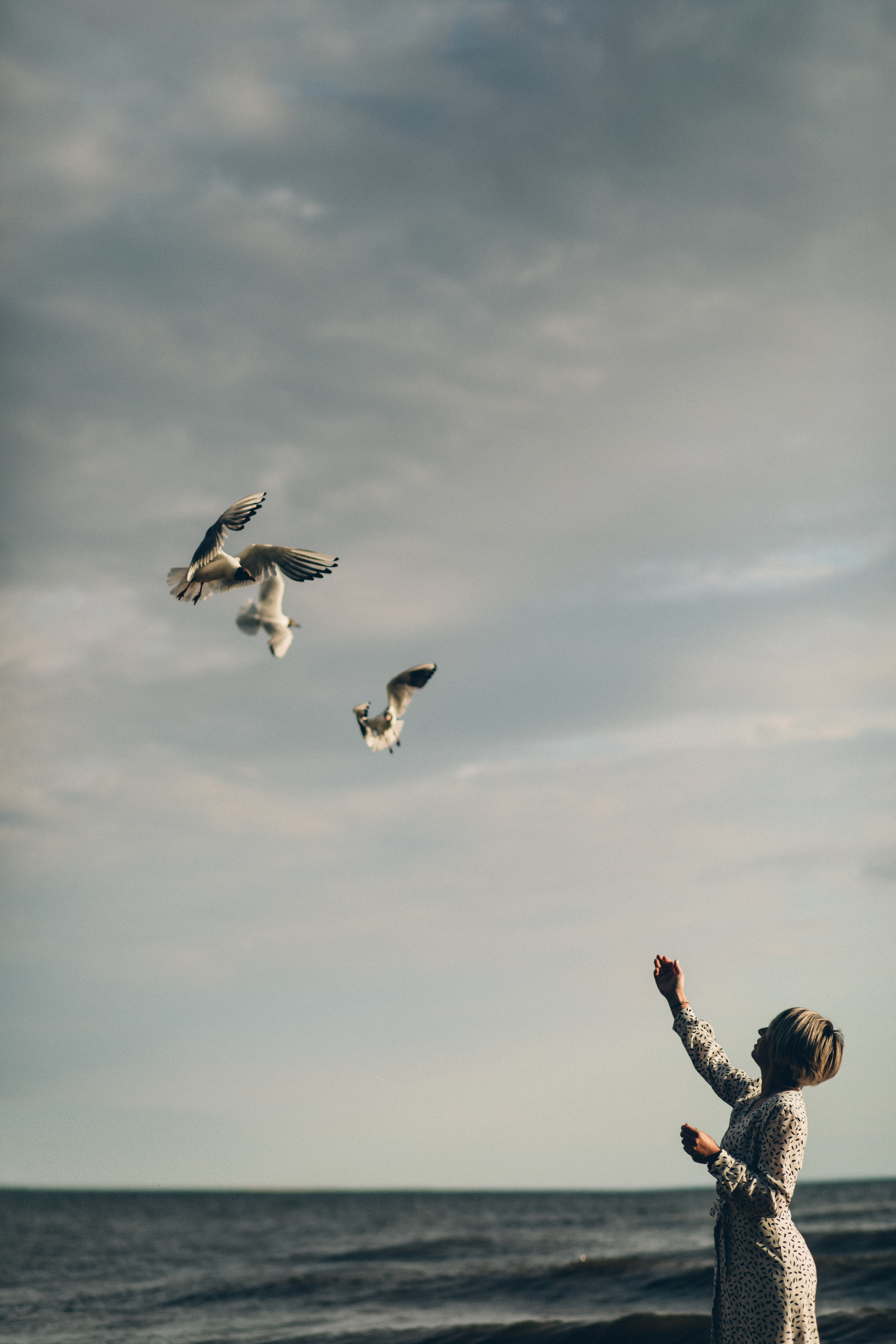 Фотосъемка на Финском заливе. Фотограф из Санкт-Петербурга Оксана Валковая. Женский портрет. Портрет