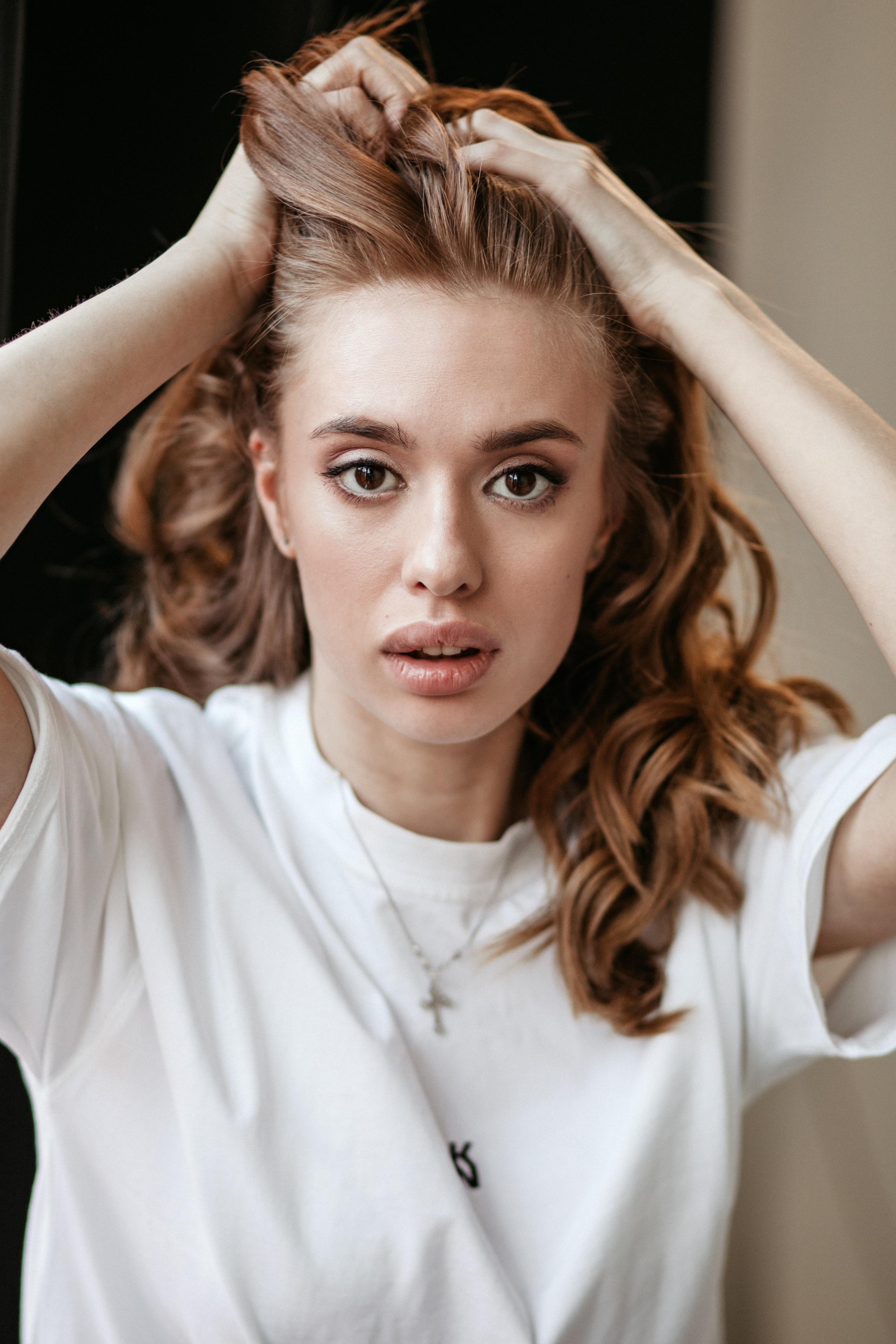 Фотосессия девушки в студии. Фотограф из Санкт-Петербурга Оксана Валковая. Женский портрет. Портрет