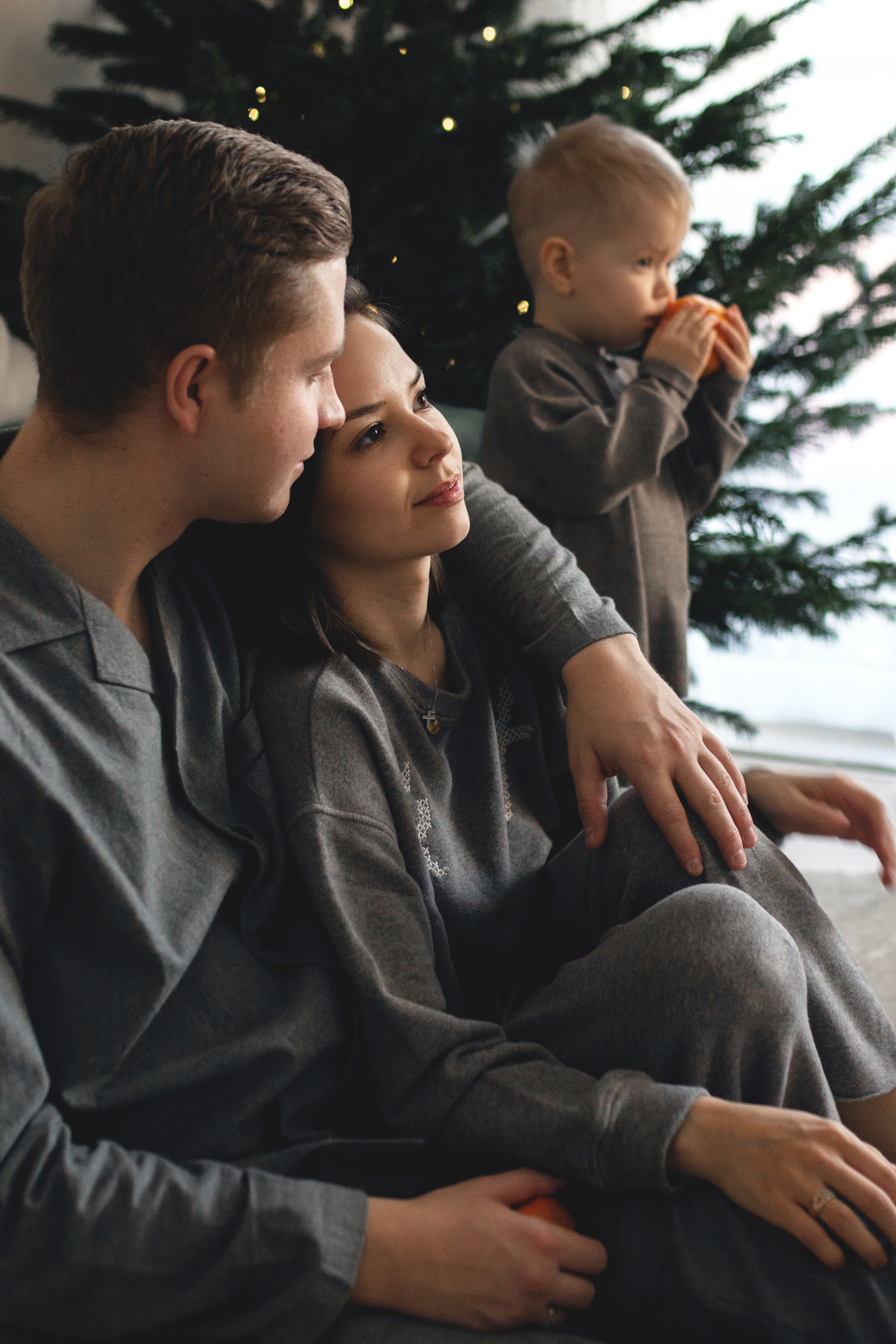 Семейная новогодняя фотосессия. Фотограф из Санкт-Петербурга Оксана Валковая. Женский портрет. Портрет