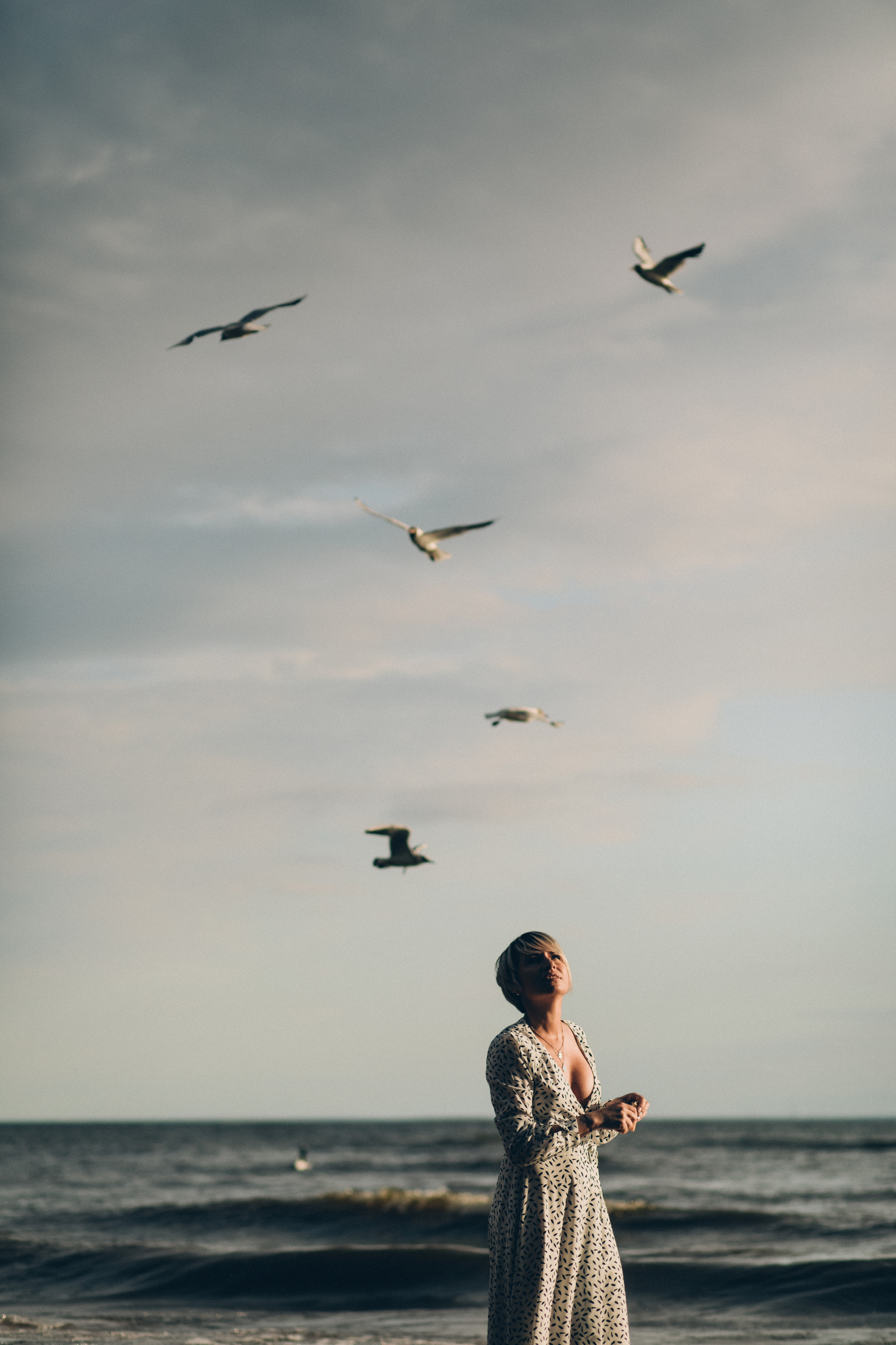 Фотосъемка на Финском заливе. Фотограф из Санкт-Петербурга Оксана Валковая. Женский портрет. Портрет