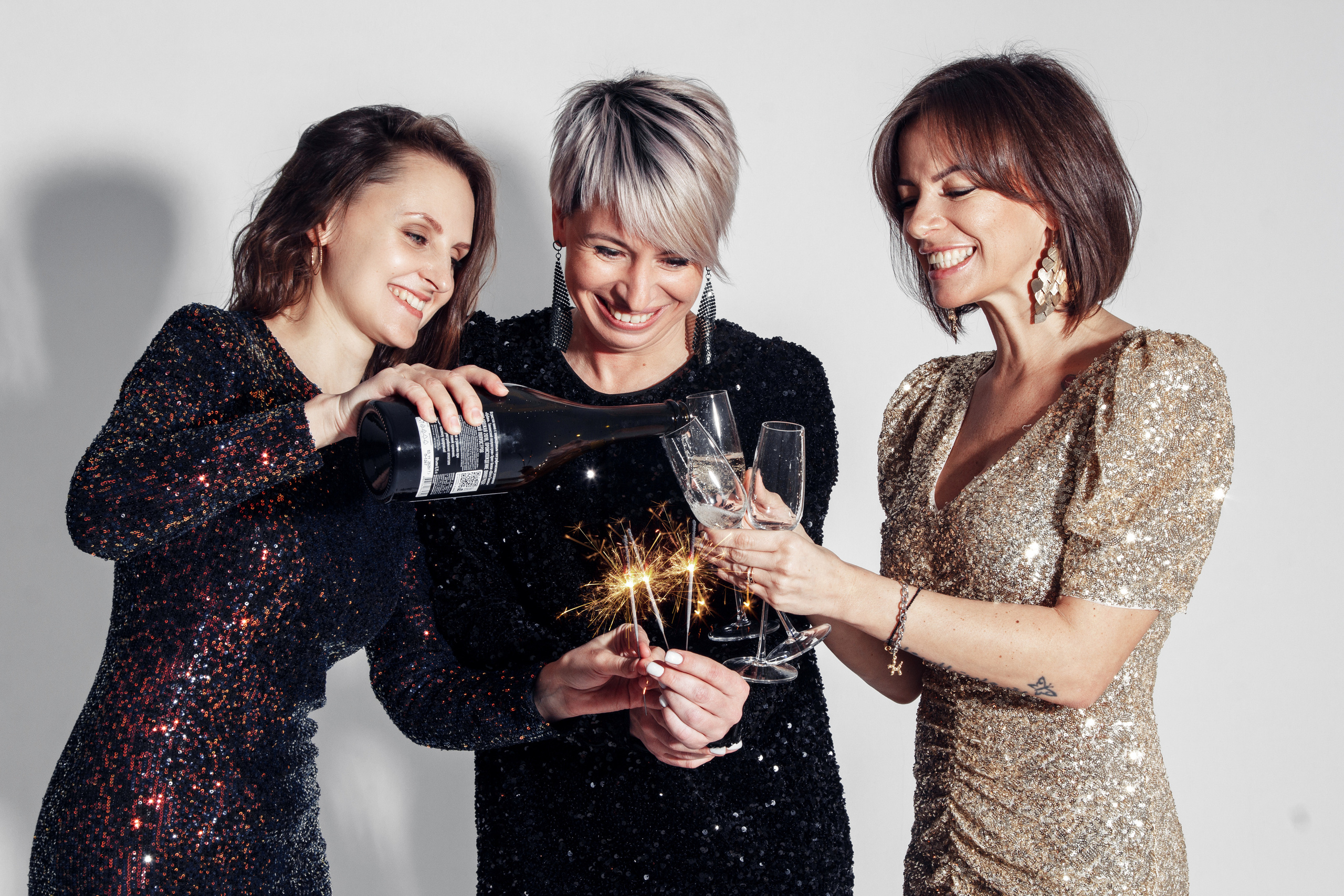 Новогодняя фотосессия с подругами. Фотограф из Санкт-Петербурга Оксана Валковая. Женский портрет. Портрет