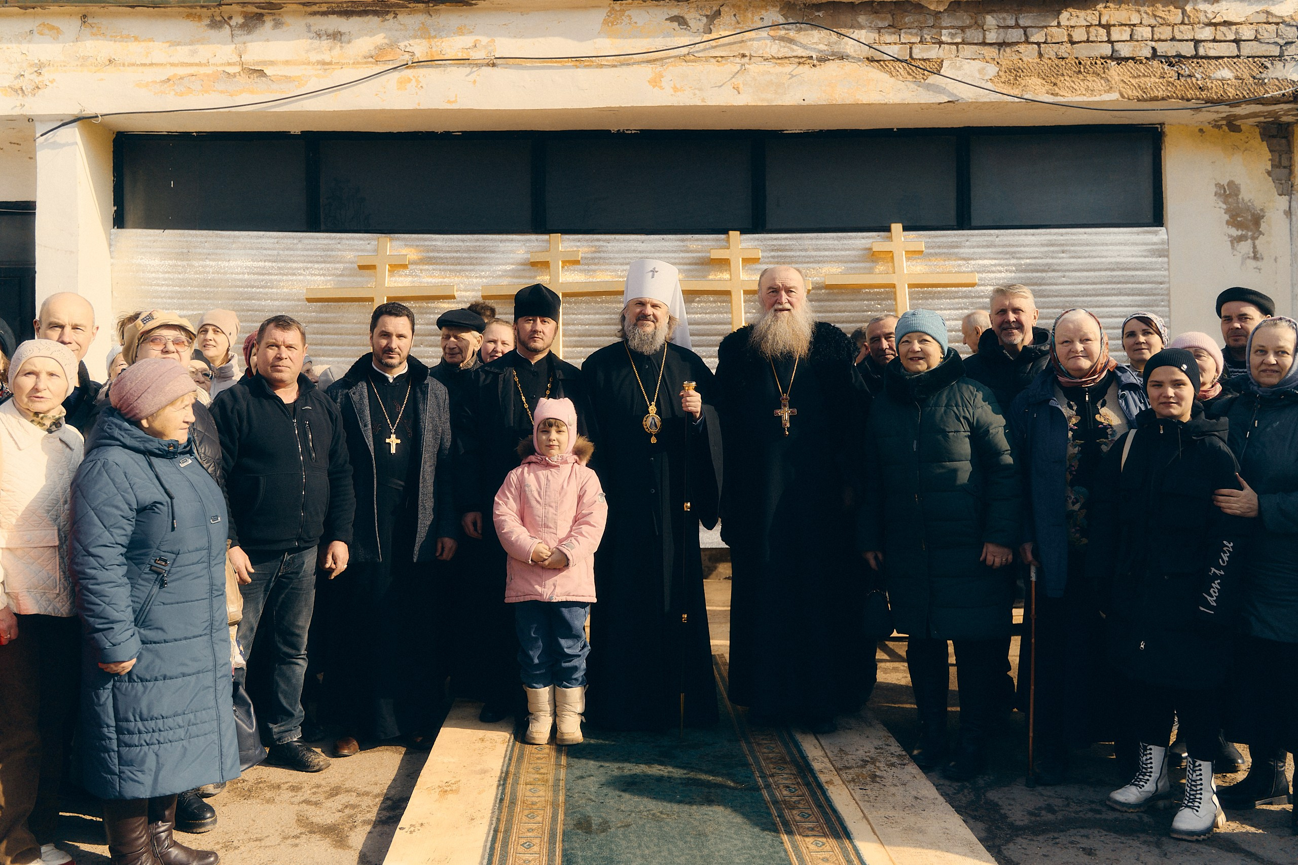 Освящены четыре накупольных креста для Георгиевской церкви в Торжке