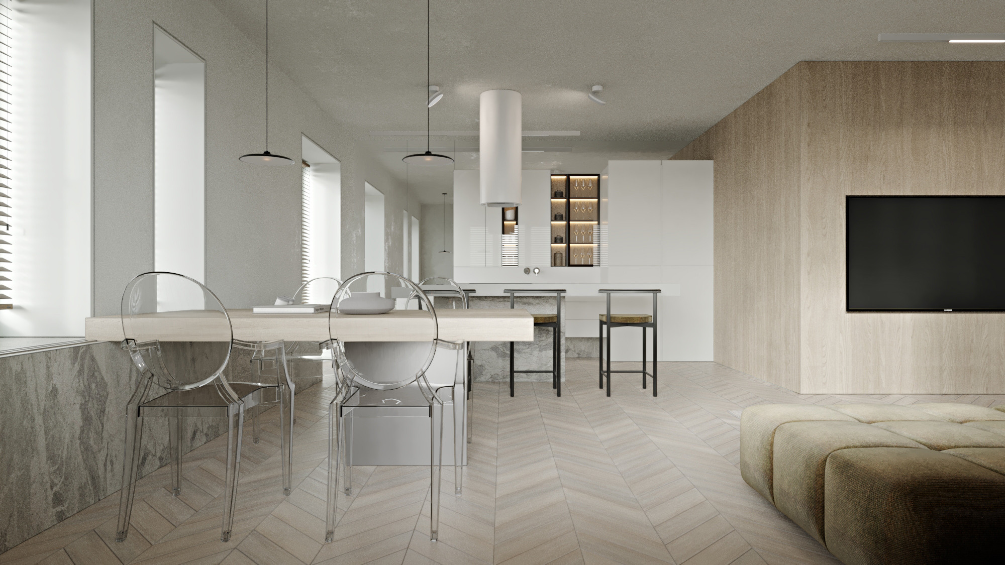 Двухкомнатная квартира ЖК «Южный Берег» г. Красноярск. Дизайн интерьера от Дмитрия Баландина