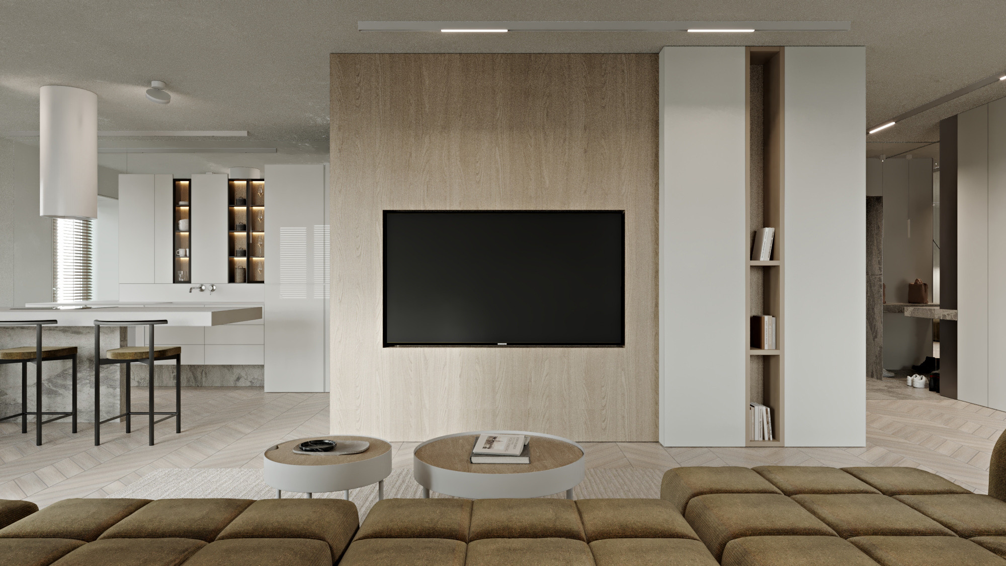 Двухкомнатная квартира ЖК «Южный Берег» г. Красноярск. Дизайн интерьера от Дмитрия Баландина