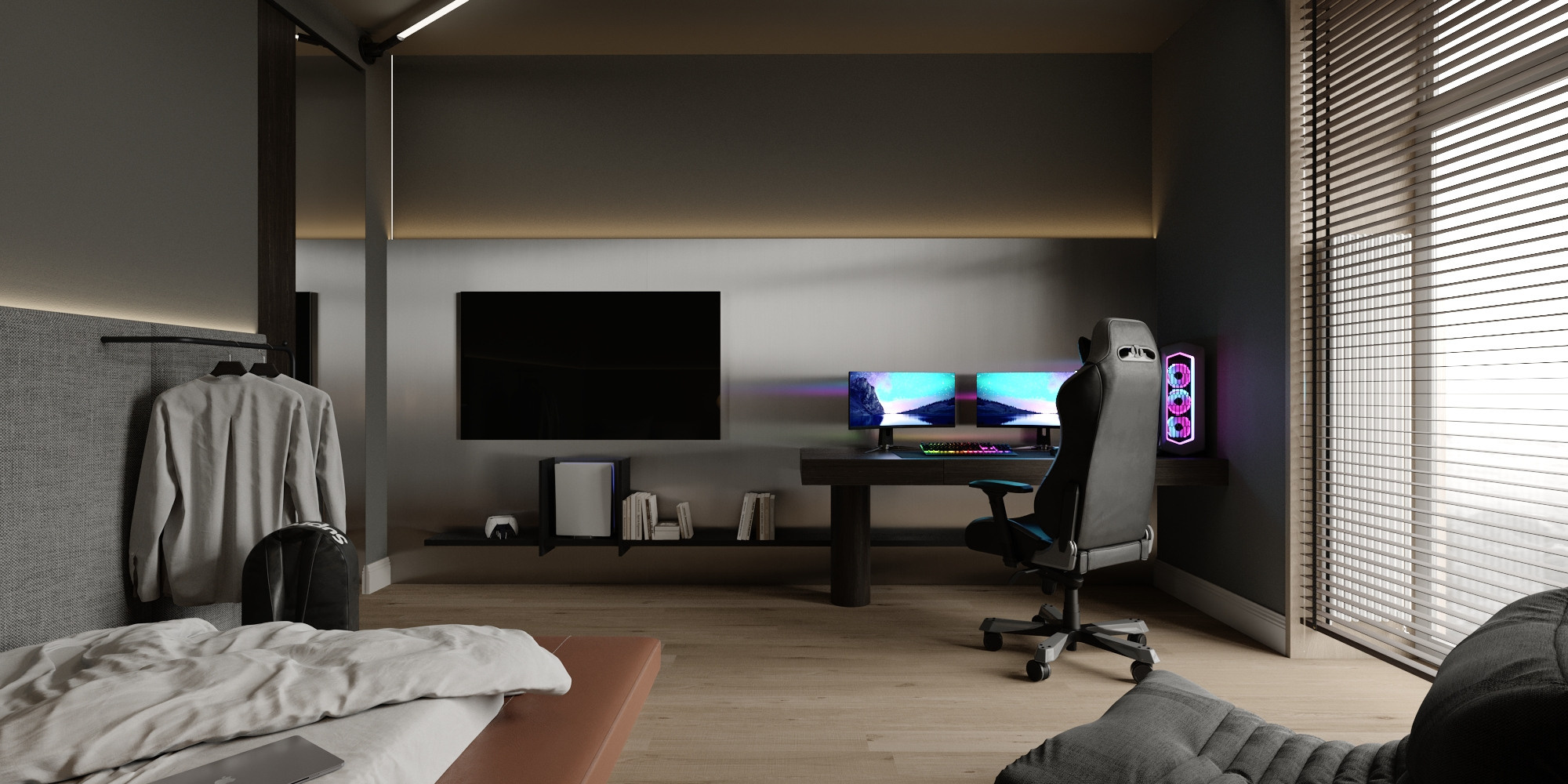 Четырехкомнатная квартира ЖК «Преображенский» г. Красноярск. Дизайн интерьера от Дмитрия Баландина