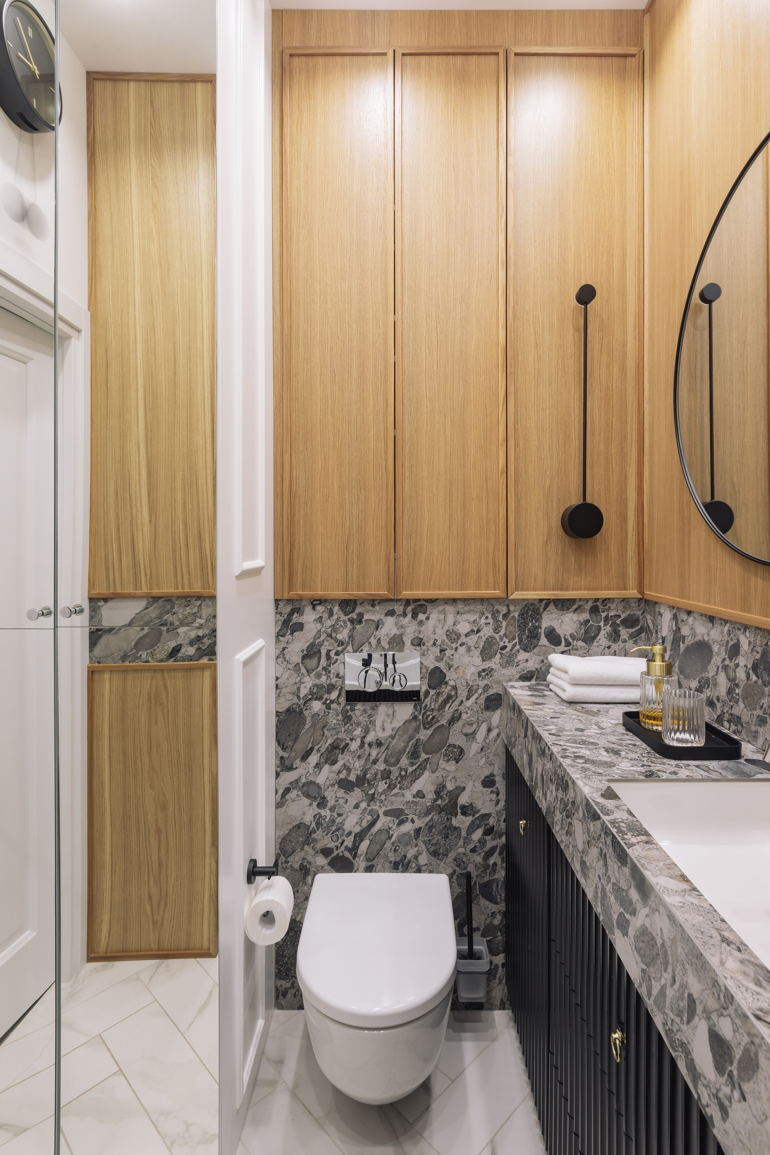 Ванная комната ЖК «Южный Берег» г. Красноярск. Дизайн интерьера от Дмитрия Баландина