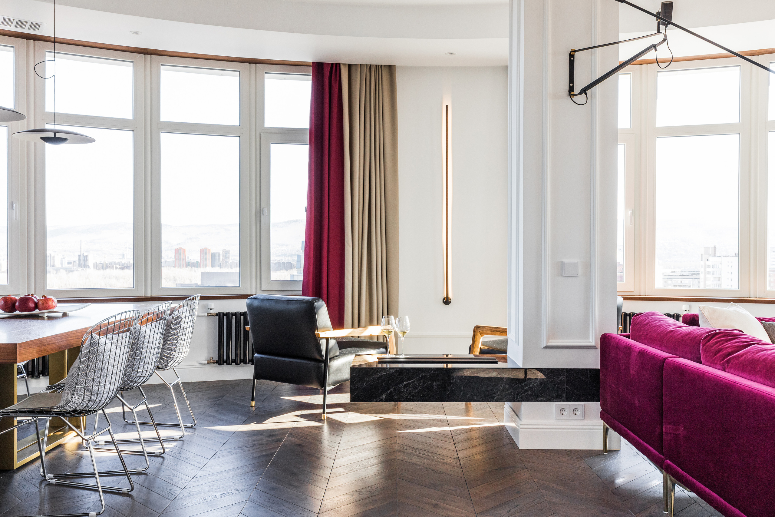 Трехкомнатная квартира ЖК «Адмирал» г. Красноярск. Дизайн интерьера от Дмитрия Баландина