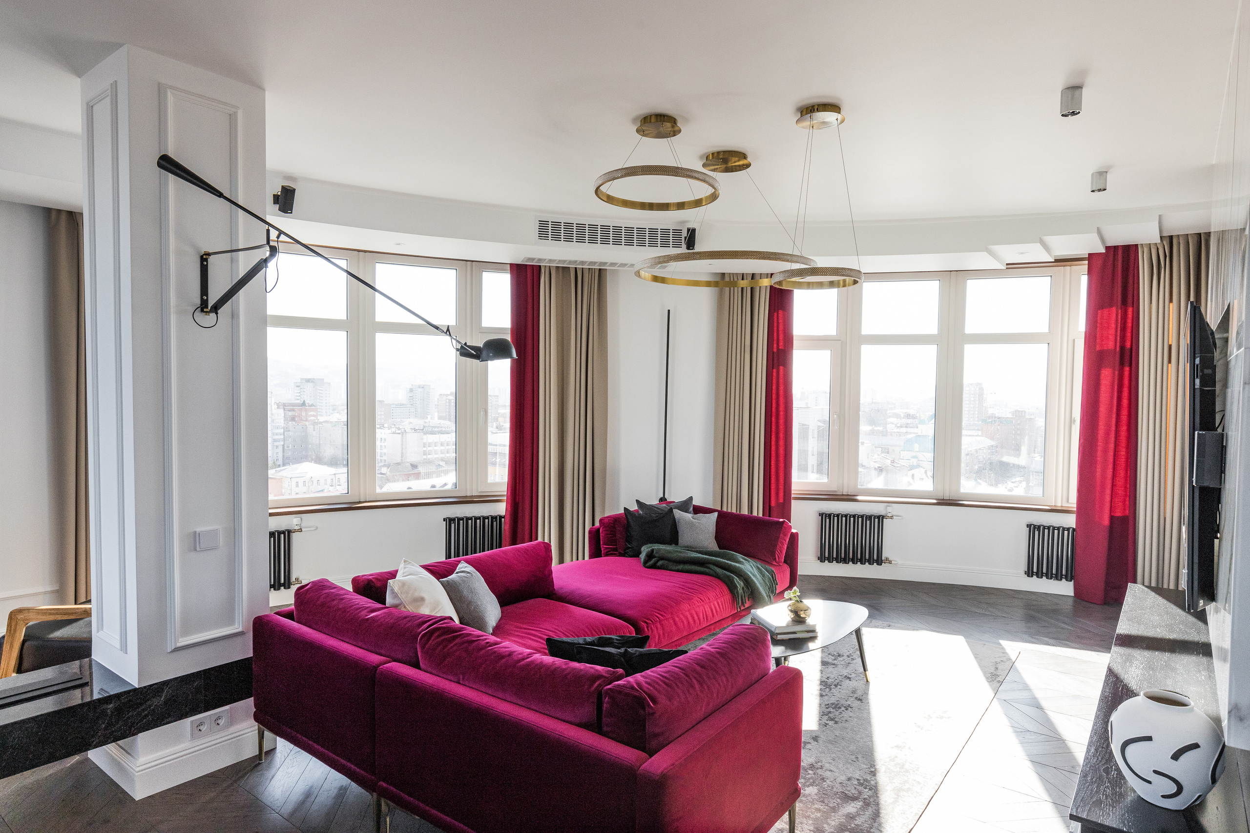 Трехкомнатная квартира ЖК «Адмирал» г. Красноярск. Дизайн интерьера от Дмитрия Баландина