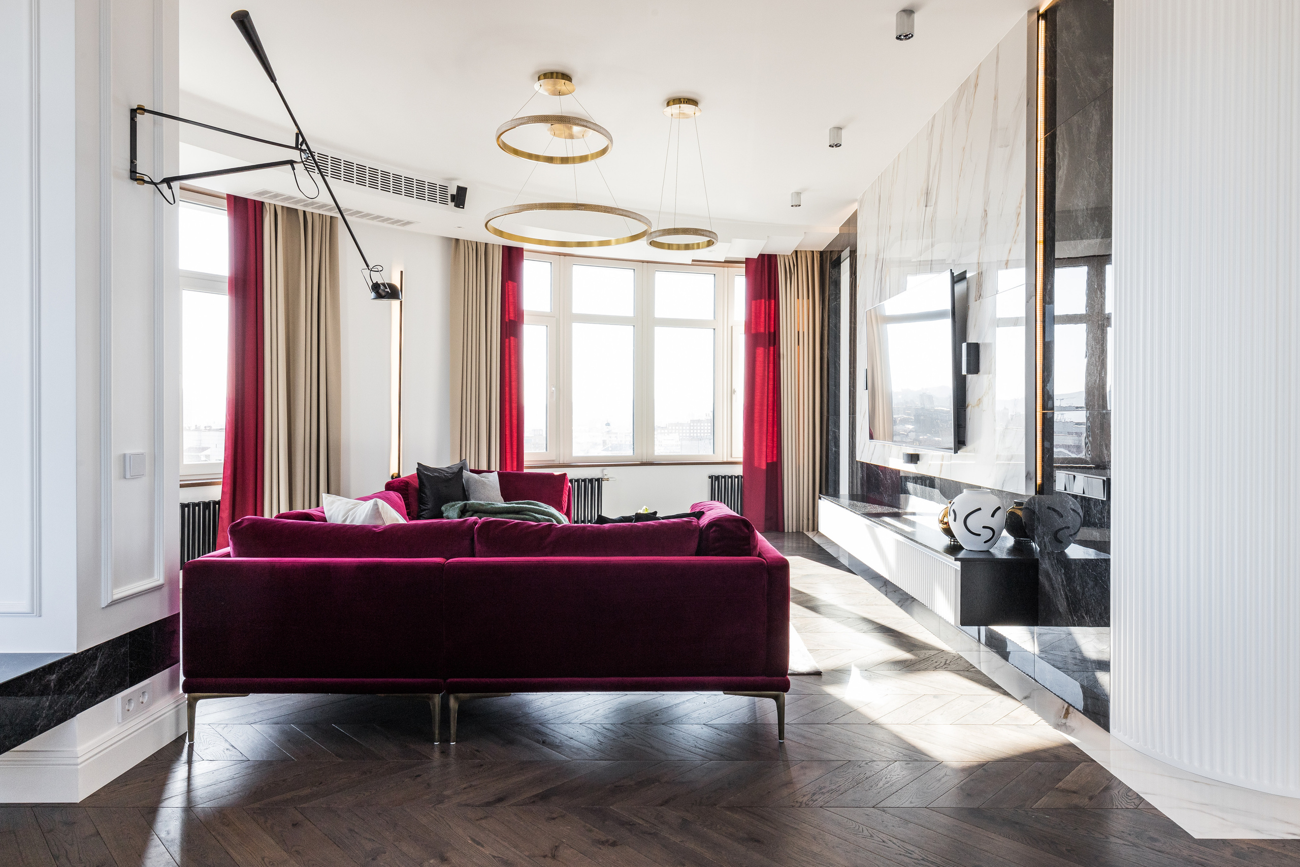 Трехкомнатная квартира ЖК «Адмирал» г. Красноярск. Дизайн интерьера от Дмитрия Баландина