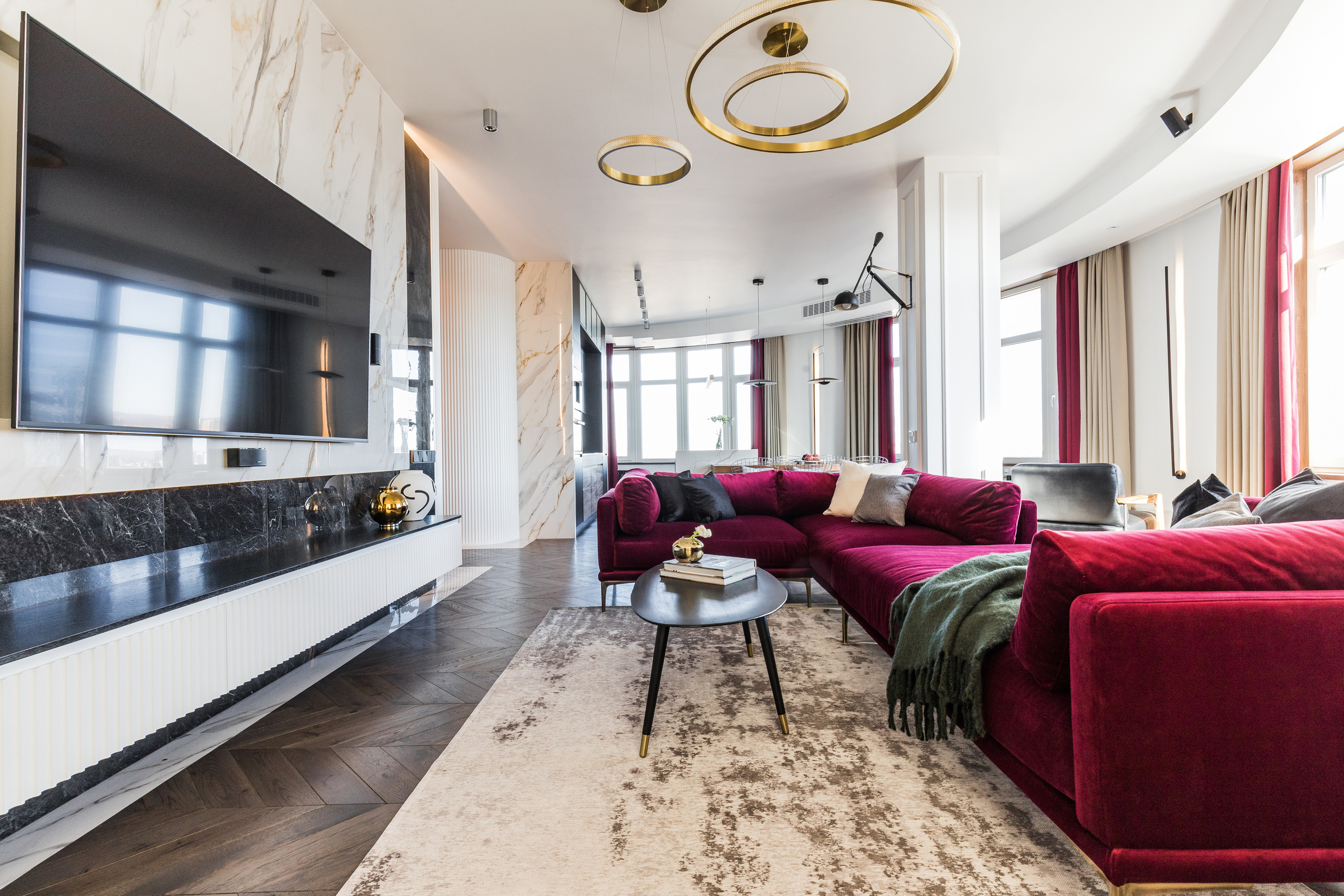 Трехкомнатная квартира ЖК «Адмирал» г. Красноярск. Дизайн интерьера от Дмитрия Баландина