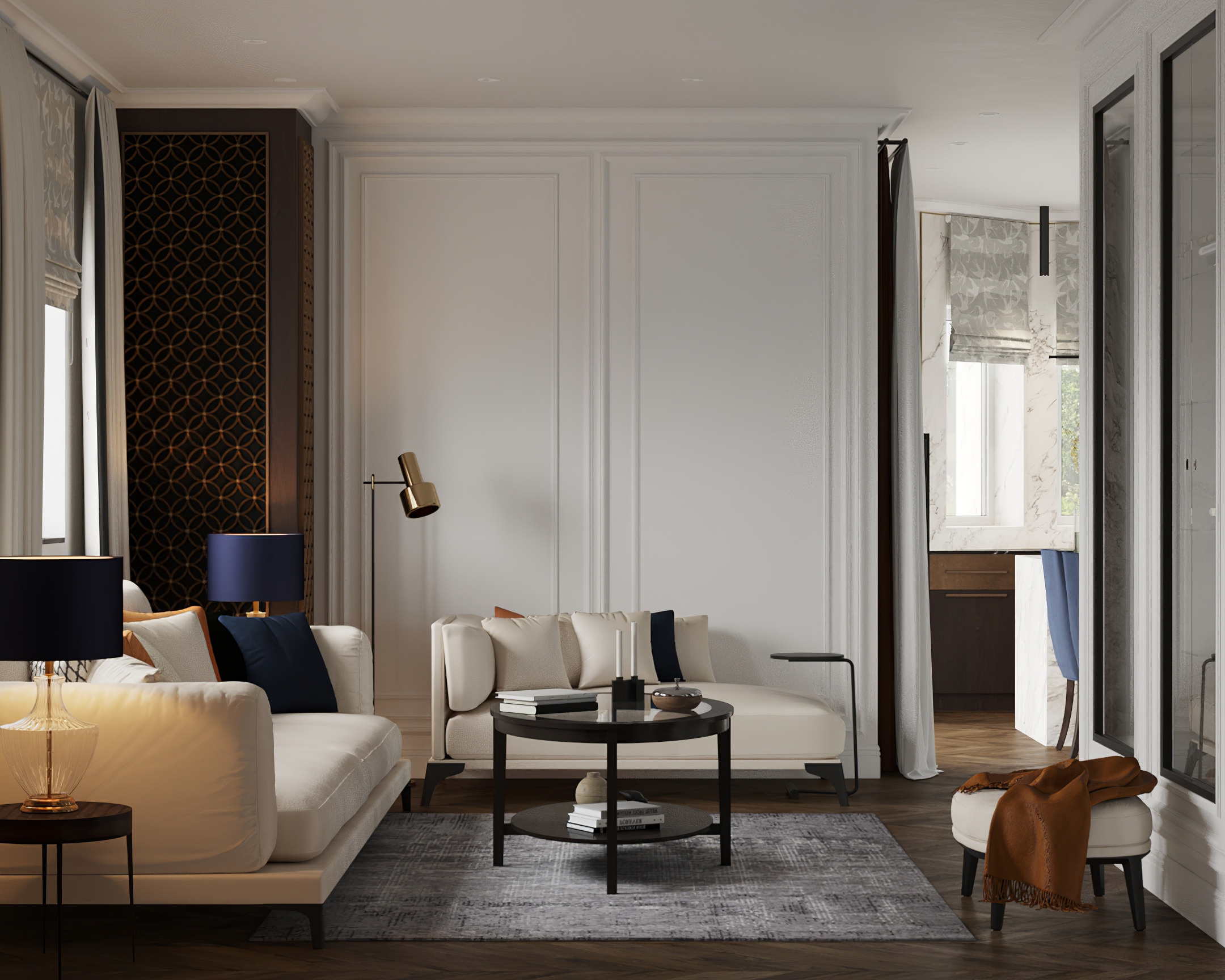 Двухэтажный дом в пригороде Красноярска. Дизайн интерьера от Дмитрия Баландина