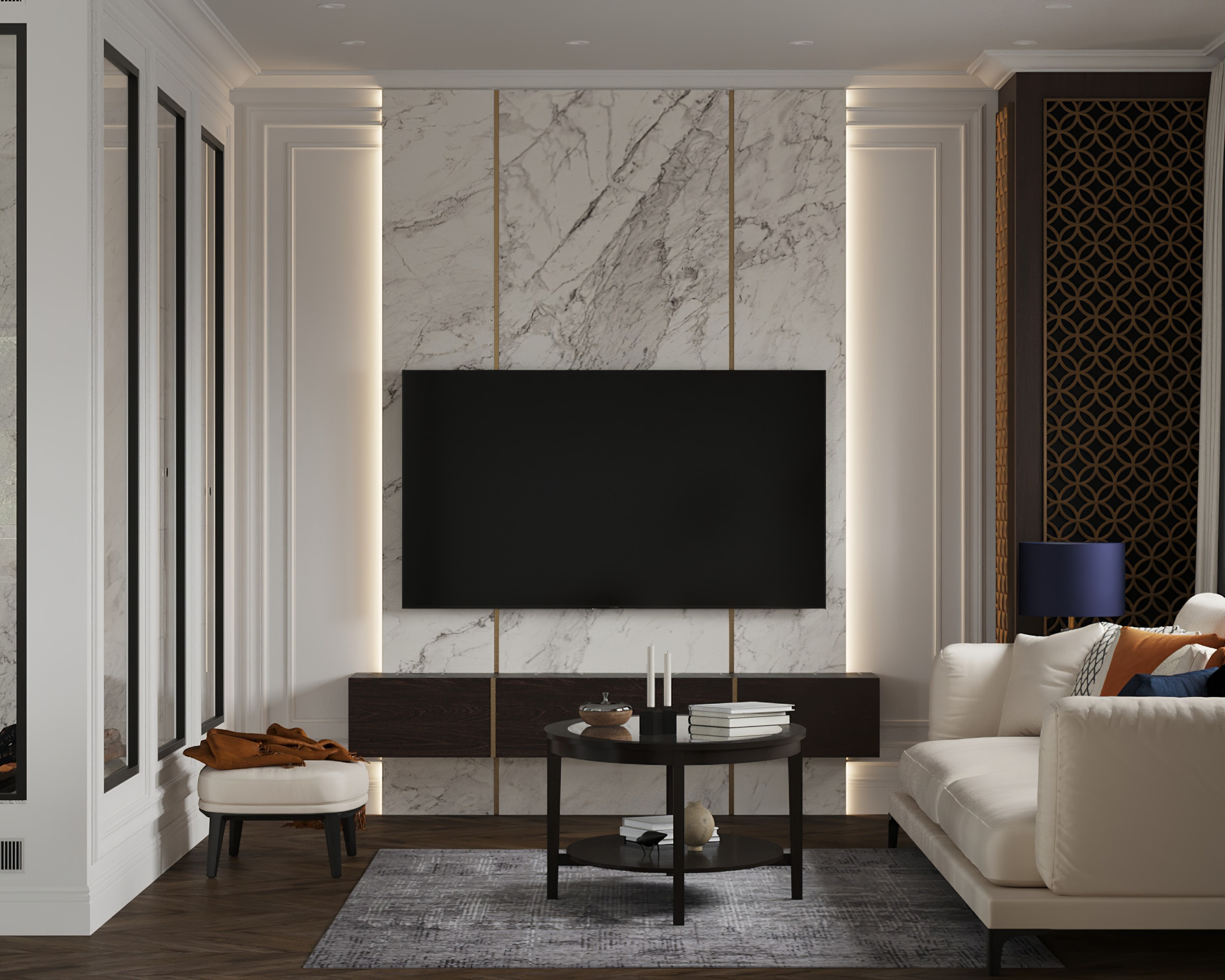 Двухэтажный дом в пригороде Красноярска. Дизайн интерьера от Дмитрия Баландина