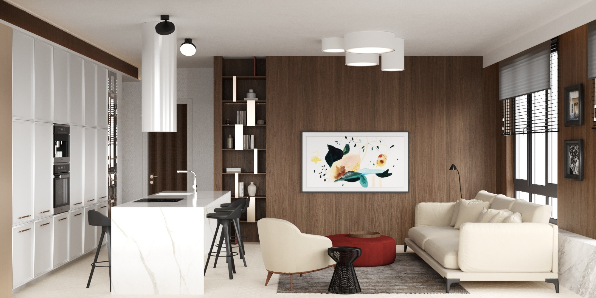 Гостевая квартира ЖК «Savin House» г. Казань. Дизайн интерьера от Дмитрия Баландина